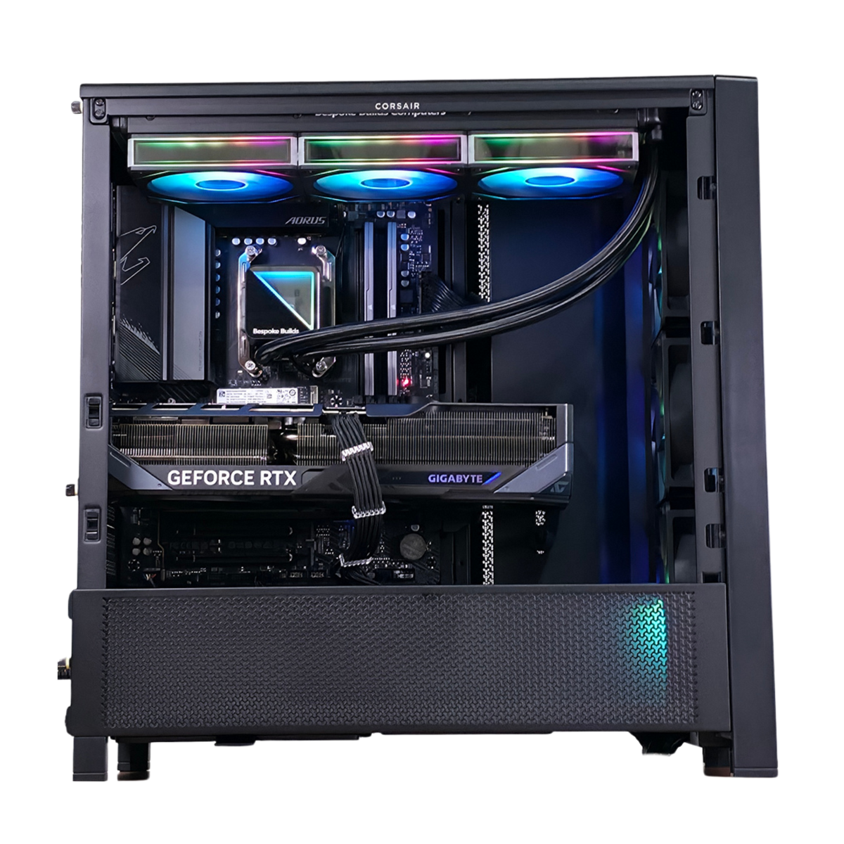 Bespoke TEMPEST Gaming PC — AMD Ryzen 7 7800X3D, NVIDIA GeForce RTX 5080 16GB, 32GB DDR5, Corsair 4000D RS High-Airflow Black Case, 1440p & 4K Ready