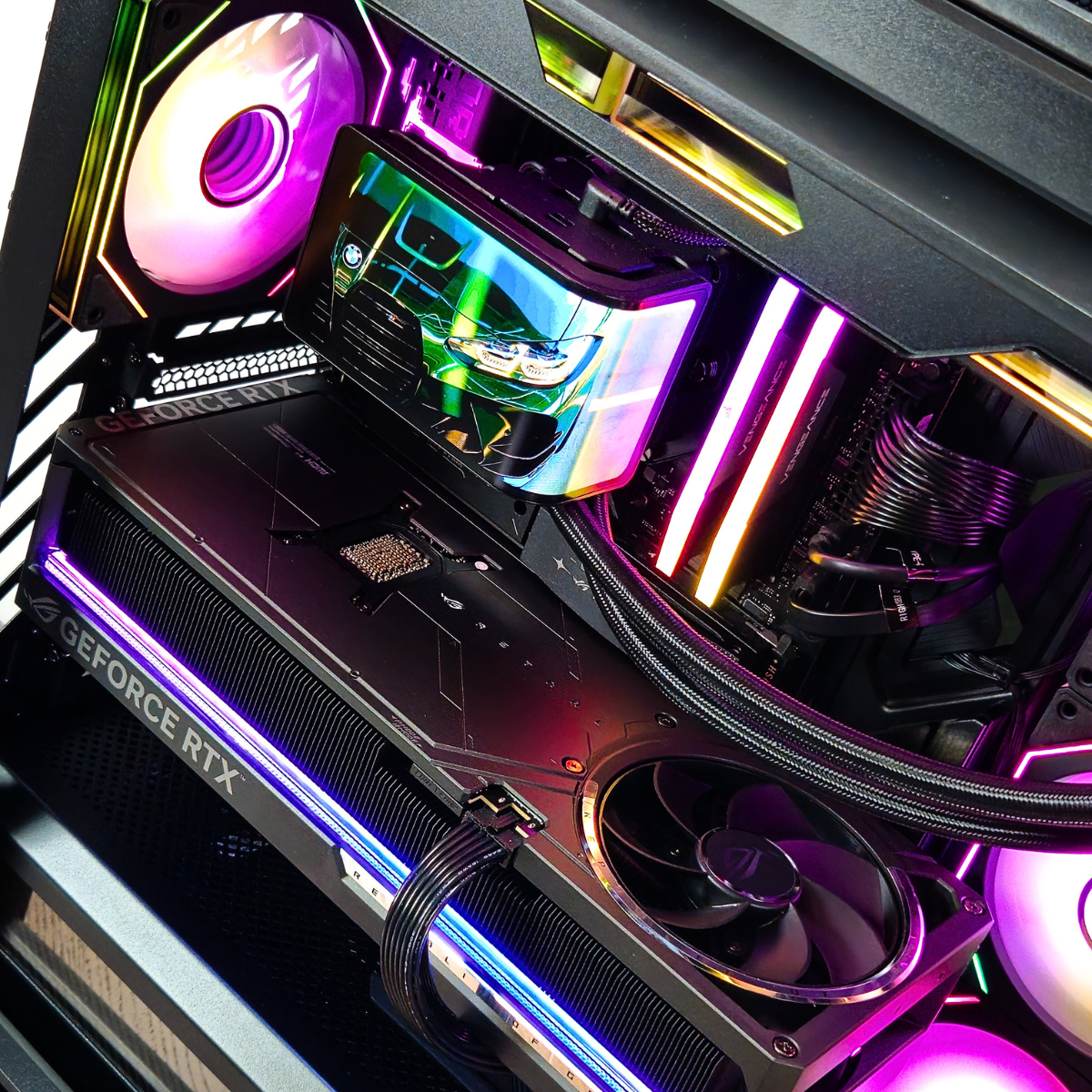 Gaming Desktop PC - RYZEN 9 9900X3D - RTX 5090 - 4TB SSD - 96GB DDR5 - 1200W - AI & VR Compatible Gaming PC