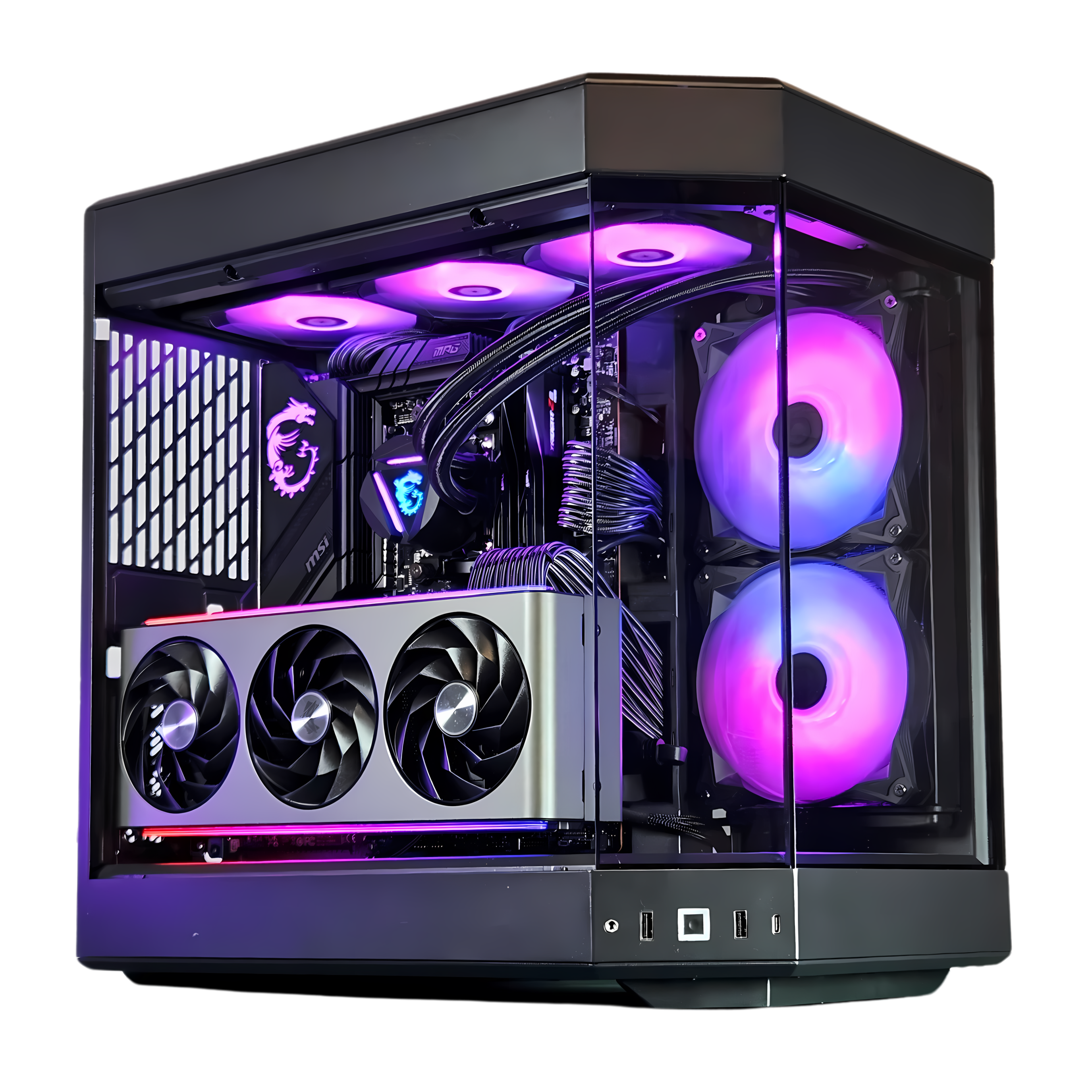 Black Mamba - Custom Gaming PC - RYZEN 7 7800X3D - RX 7900XTX 24GB - 2TB M.2 SSD