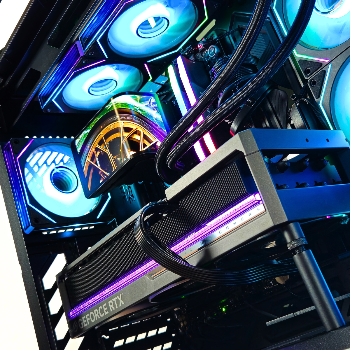 Gaming Desktop PC - RYZEN 9 9900X3D - RTX 5090 - 4TB SSD - 96GB DDR5 - 1200W - AI & VR Compatible Gaming PC