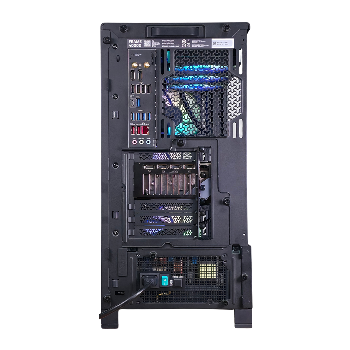 Bespoke TEMPEST Gaming PC — AMD Ryzen 7 7800X3D, NVIDIA GeForce RTX 5080 16GB, 32GB DDR5, Corsair 4000D RS High-Airflow Black Case, 1440p & 4K Ready
