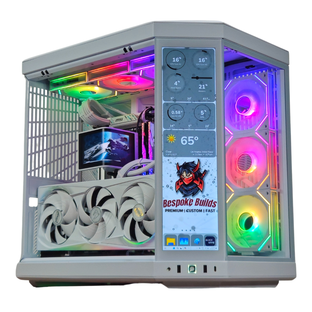 SnowFall Infinite Gaming PC - AMD Ryzen 7 9800X3D - RTX 5080 - 32GB DDR5 - 2TB SSD - Hyte Y70 Touch Infinite - TRYX LCD Cooler - Windows 11 Pro - Ai & VR Ready