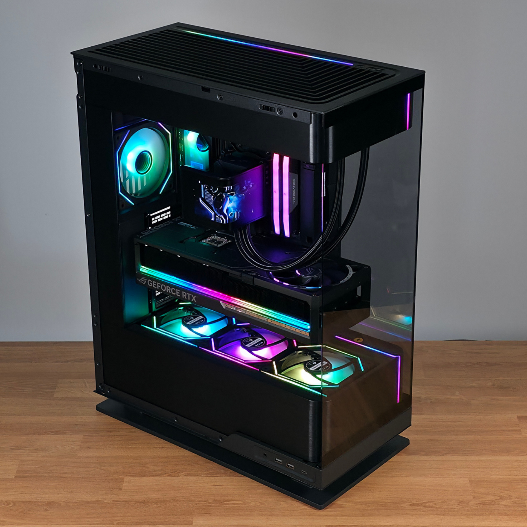 Bespoke Builds Flagship Gaming PC – AMD Ryzen 9 9950X3D 16-Core, NVIDIA GeForce RTX 5090 32GB BTF Edition OC, 96GB Corsair Vengeance DDR5, 4TB Gen5 NVMe SSD, ROG Crosshair X870E Hero – Prebuilt Gaming Desktop Computer