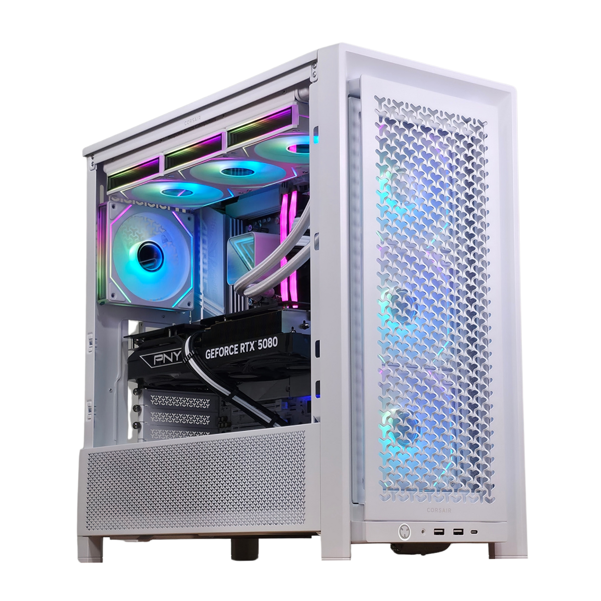 Bespoke LUMEN Bespoke Gaming PC — AMD Ryzen 7 9800X3D, NVIDIA RTX 5080, 32GB DDR5, White Build
