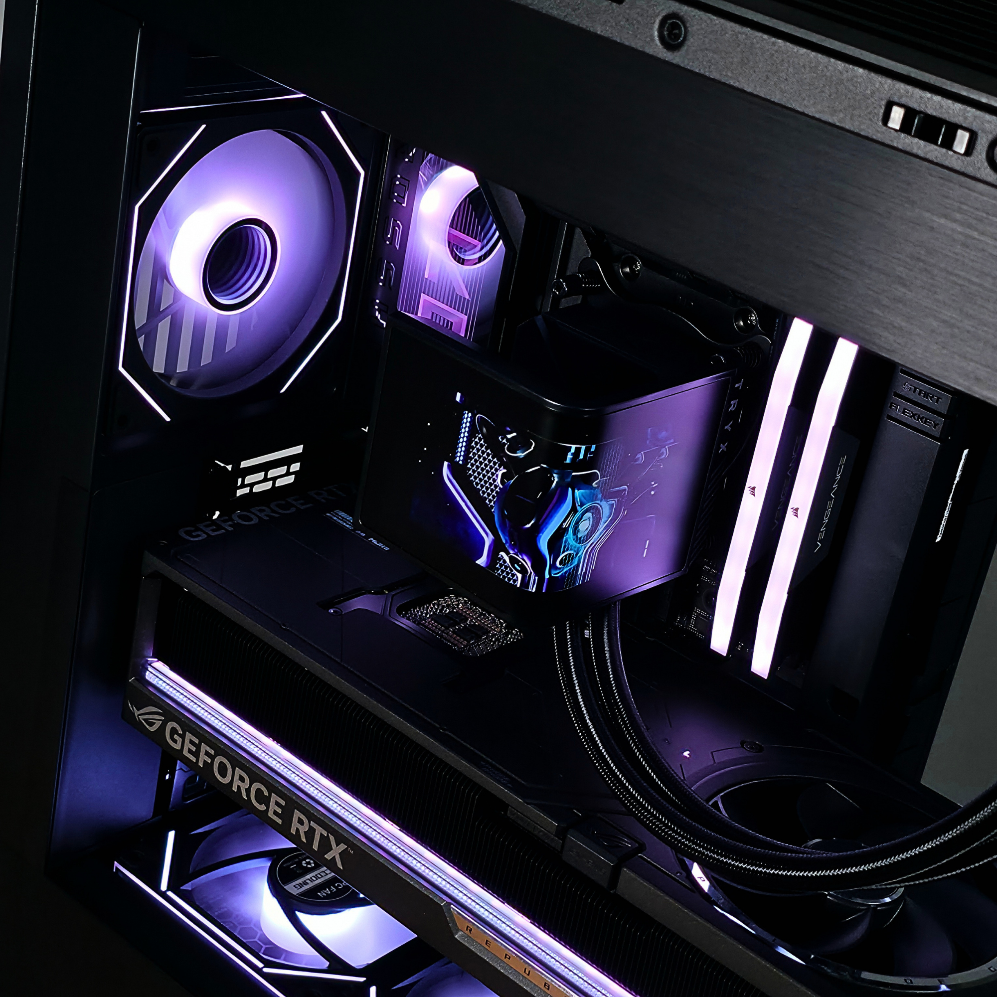 Bespoke Builds Flagship Gaming PC – AMD Ryzen 9 9950X3D 16-Core, NVIDIA GeForce RTX 5090 32GB BTF Edition OC, 96GB Corsair Vengeance DDR5, 4TB Gen5 NVMe SSD, ROG Crosshair X870E Hero – Prebuilt Gaming Desktop Computer