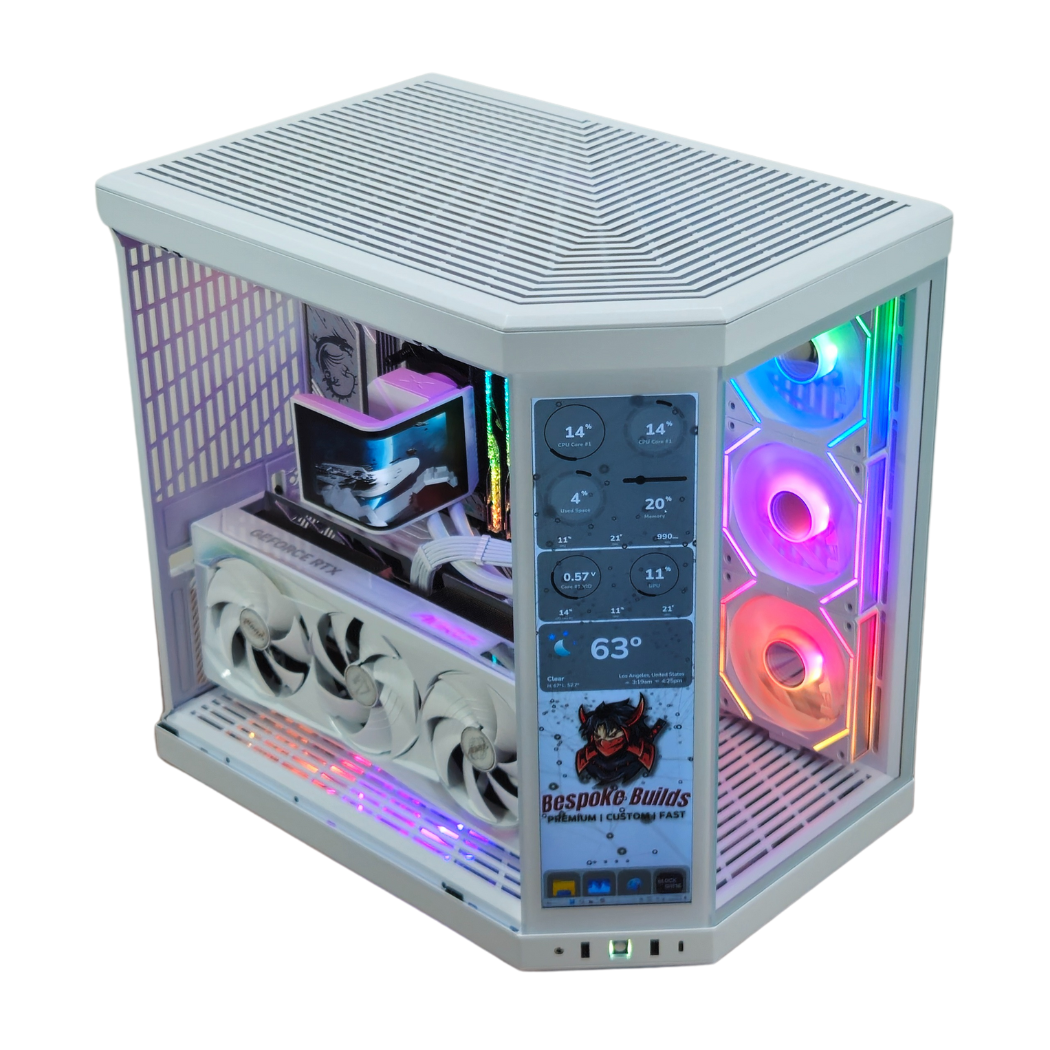 SnowFall Infinite Gaming PC - AMD Ryzen 7 9800X3D - RTX 5080 - 32GB DDR5 - 2TB SSD - Hyte Y70 Touch Infinite - TRYX LCD Cooler - Windows 11 Pro - Ai & VR Ready