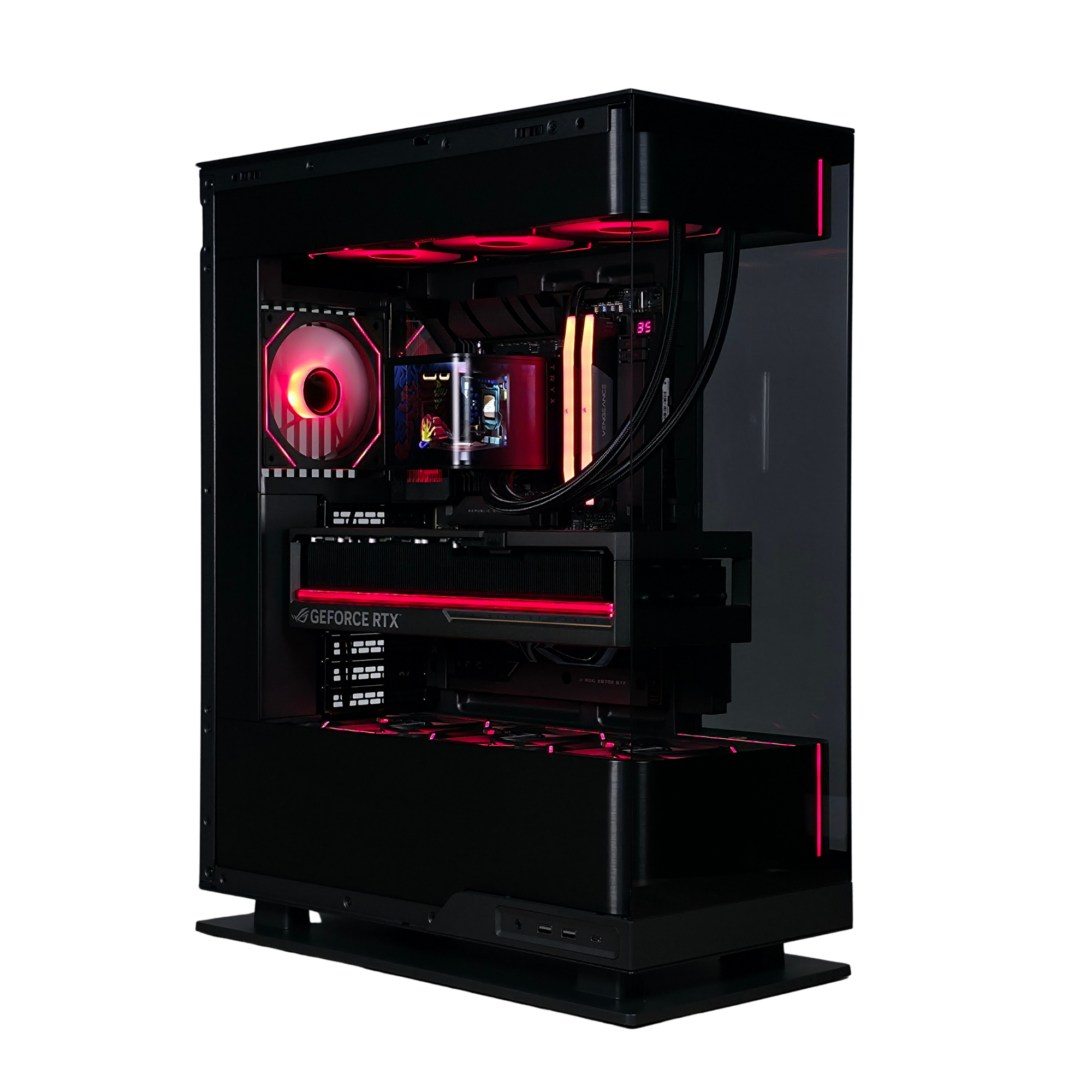 Bespoke Builds Flagship Gaming PC – AMD Ryzen 9 9950X3D 16-Core, NVIDIA GeForce RTX 5090 32GB BTF Edition OC, 96GB Corsair Vengeance DDR5, 4TB Gen5 NVMe SSD, ROG Crosshair X870E Hero – Prebuilt Gaming Desktop Computer