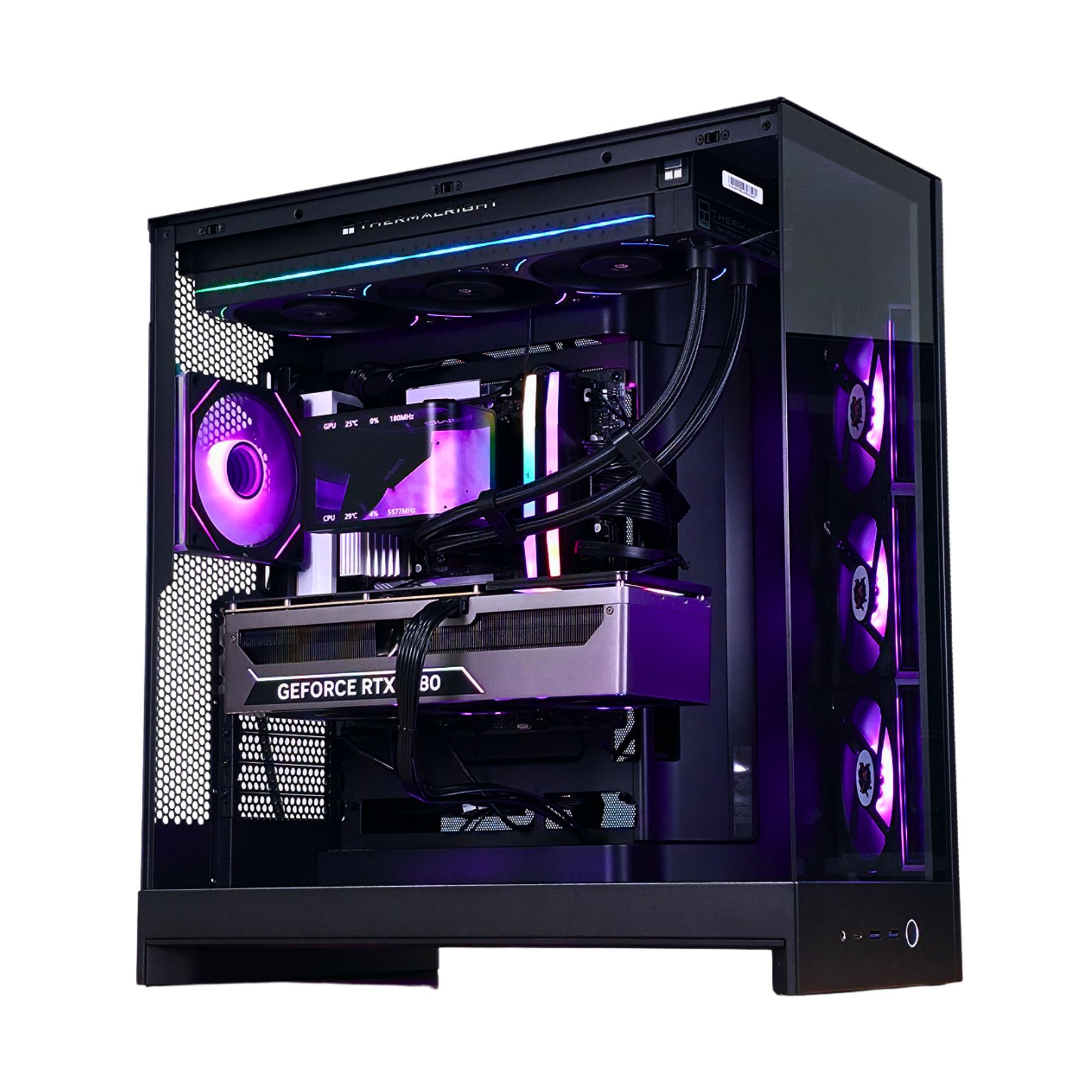 NEBULA Bespoke Builds Gaming PC – AMD Ryzen 9 9900X3D 12-Core 5.5GHz, NVIDIA GeForce RTX 5070 12GB, 32GB DDR5 RAM, 2TB NVMe SSD, NZXT H9 Flow, AMOLED 360mm Cooler, Windows 11 Pro, Prebuilt Gaming Desktop Computer