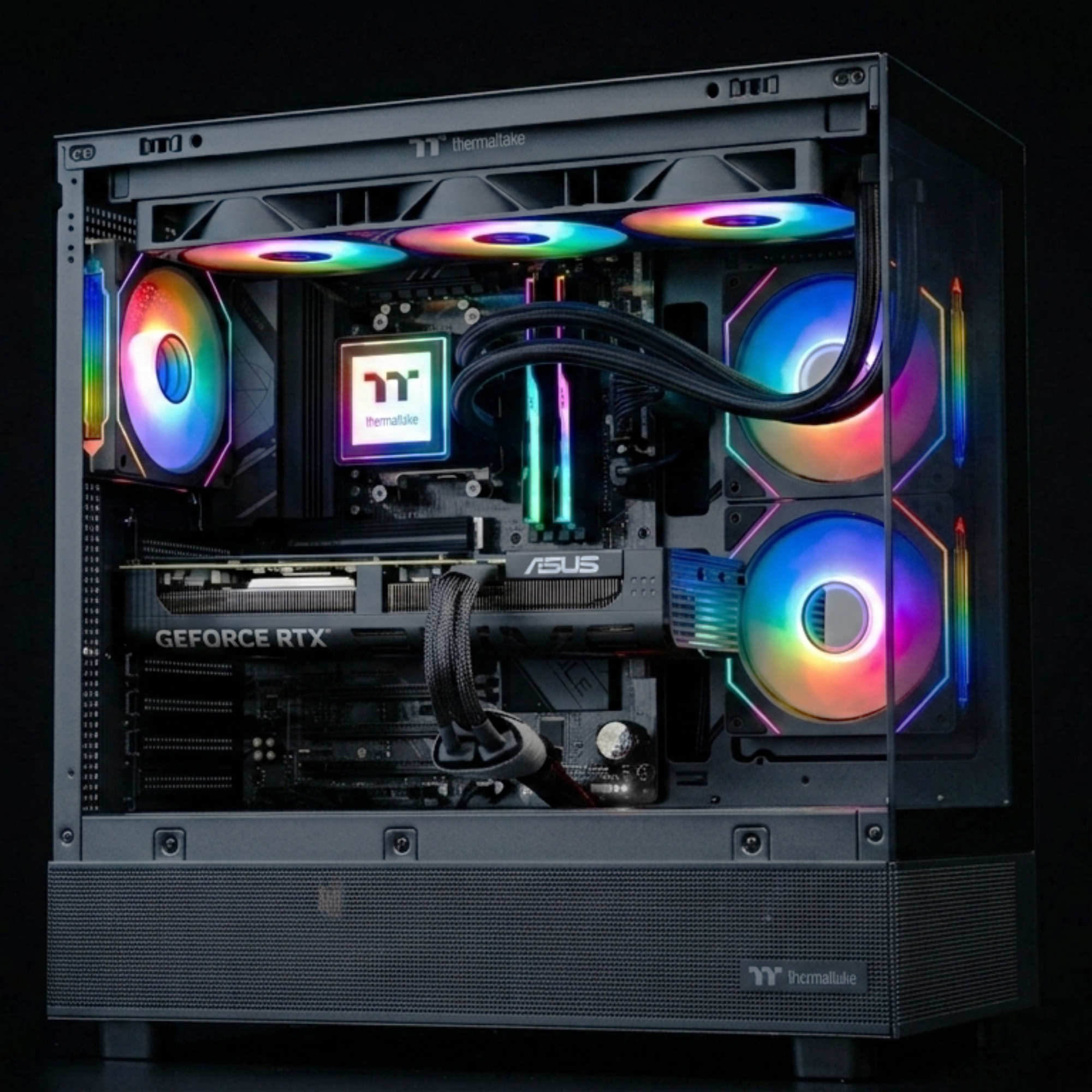RTX 5080 Gaming PC – AMD Ryzen 7 7800X3D, 32GB DDR5, 2TB SSD, RGB Liquid Cooled Desktop, Win 11 Pro