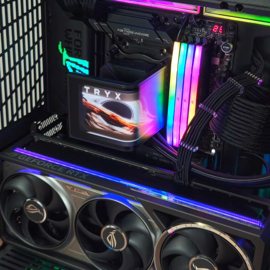 Bespoke Infinite Gaming PC - AMD Ryzen 7 9800X3D - RTX 5080 - 32GB DDR5 - 2TB SSD - Hyte Y70 Touch Infinite - TRYX LCD Cooler - Windows 11 Pro - Ai & VR Ready