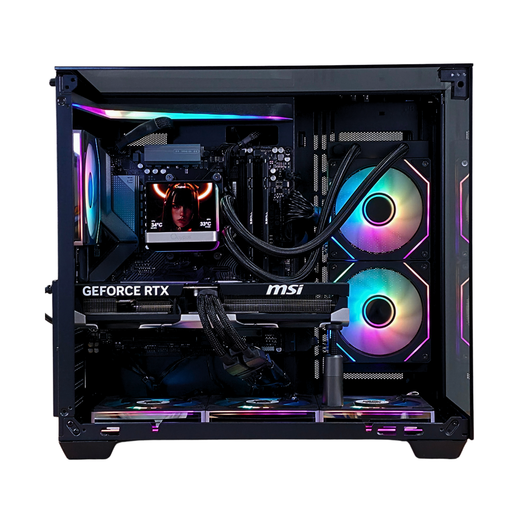 OPTIMUS Gaming PC – AMD Ryzen 7 9800X3D 8-Core 5.2GHz, NVIDIA GeForce RTX 5060 Ti 16GB GDDR7, 32GB DDR5 RAM, 1TB NVMe SSD, 240mm LCD Liquid Cooler, WiFi & Bluetooth, Windows 11 Pro, Prebuilt Gaming Desktop Computer