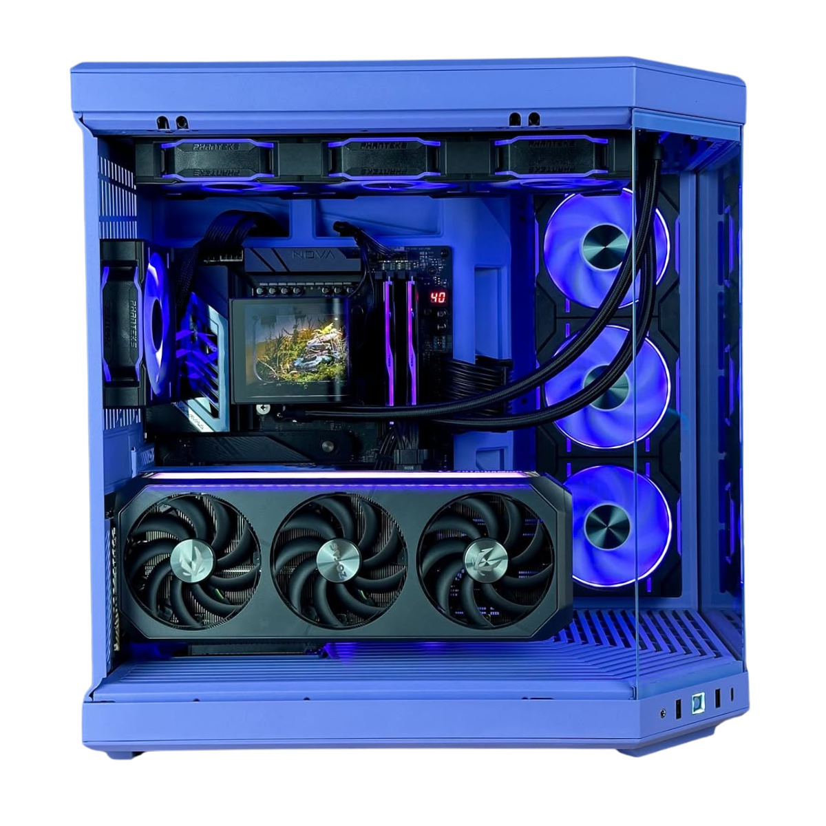 Bespoke Taro Milk Gaming PC - Ryzen 7 9700X - RTX 5070 - 32GB DDR5 - 1TB SSD - Hyte Y70 Taro Milk - Wifi & Bluetooth