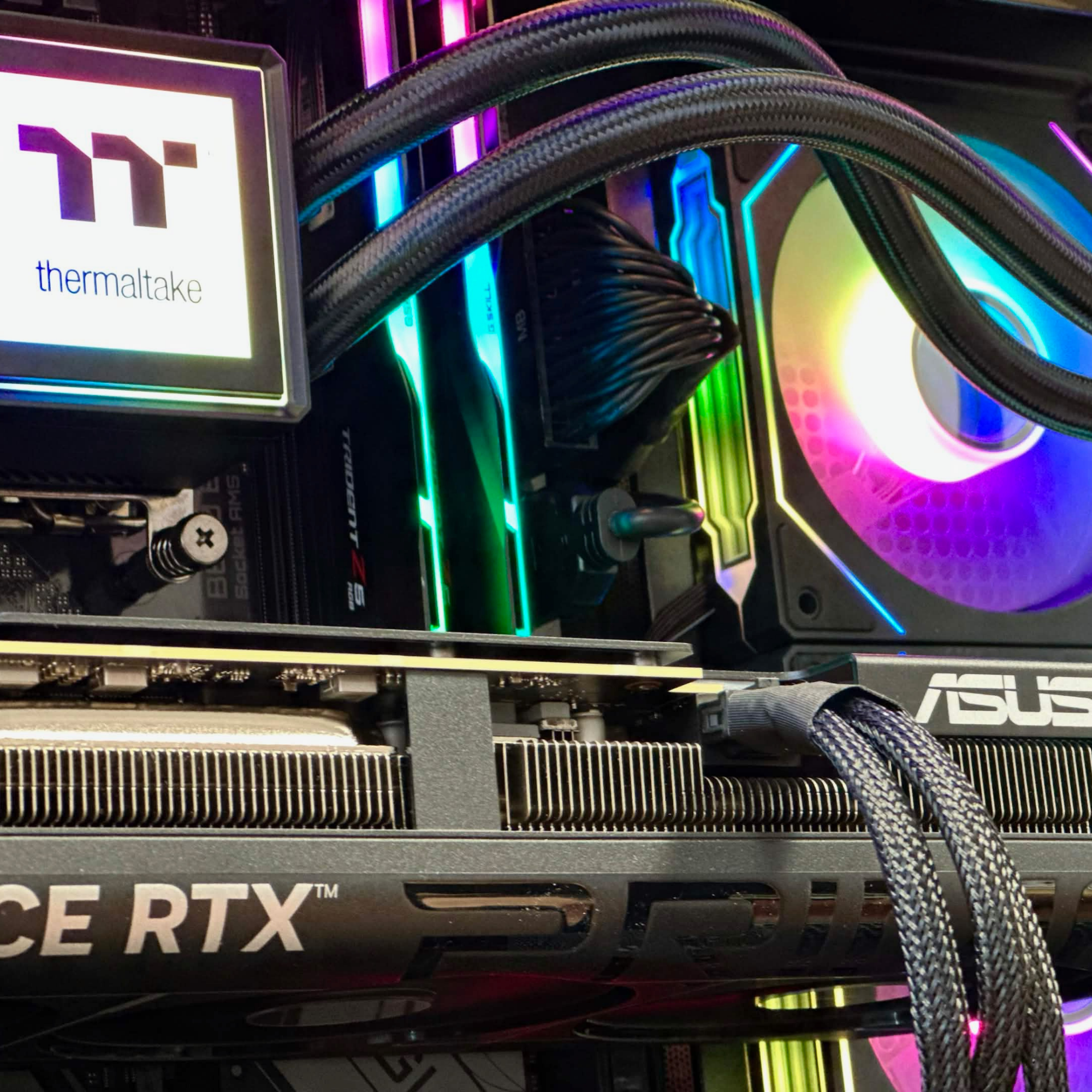 RTX 5080 Gaming PC – AMD Ryzen 7 7800X3D, 32GB DDR5, 2TB SSD, RGB Liquid Cooled Desktop, Win 11 Pro
