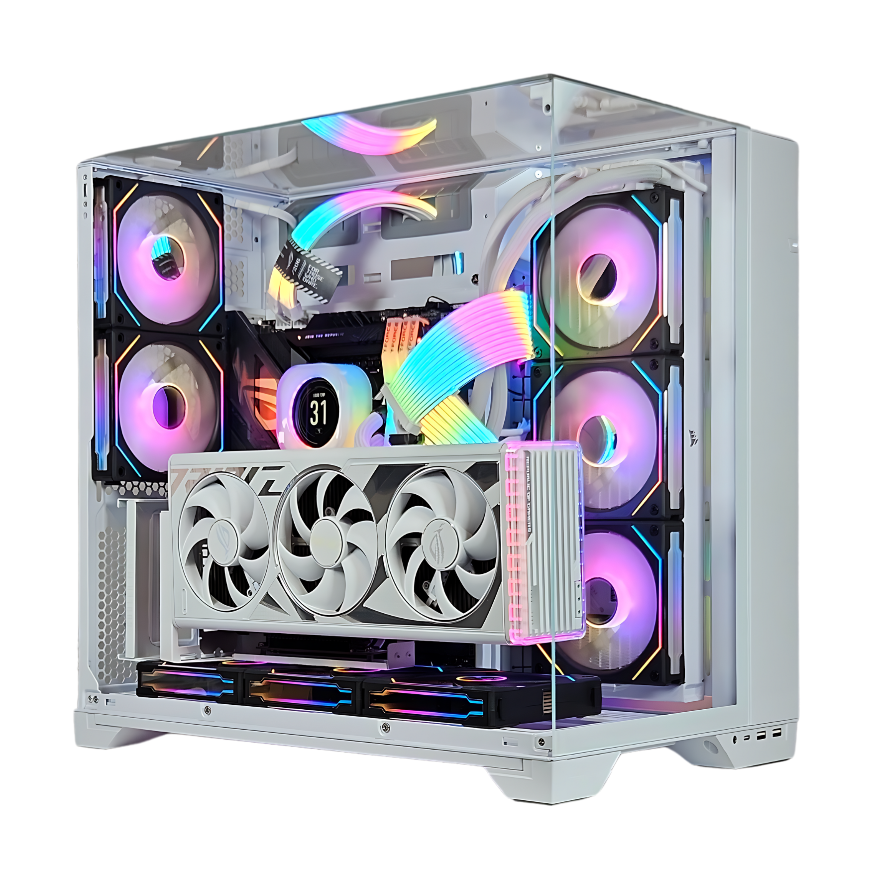White Privilege™ V2 Gaming PC - Intel i9 14900K - RTX 4090 ASUS ROG STRIX - ASUS ROG Z790 HERO MAXIMUS - 4TB M.2 SSD