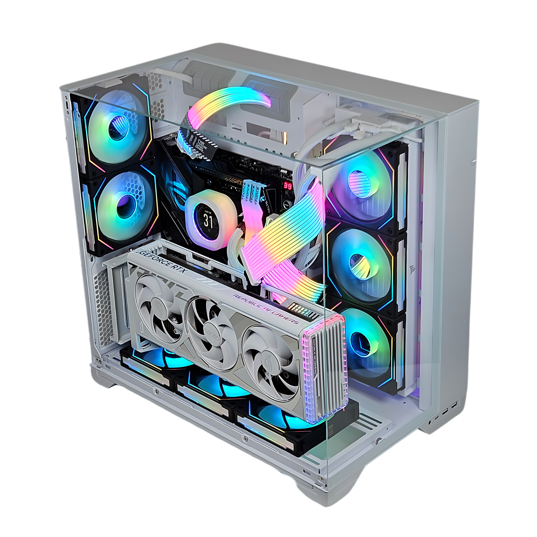 White Privilege™ V2 Gaming PC - Intel i9 14900K - RTX 4090 ASUS ROG STRIX - ASUS ROG Z790 HERO MAXIMUS - 4TB M.2 SSD