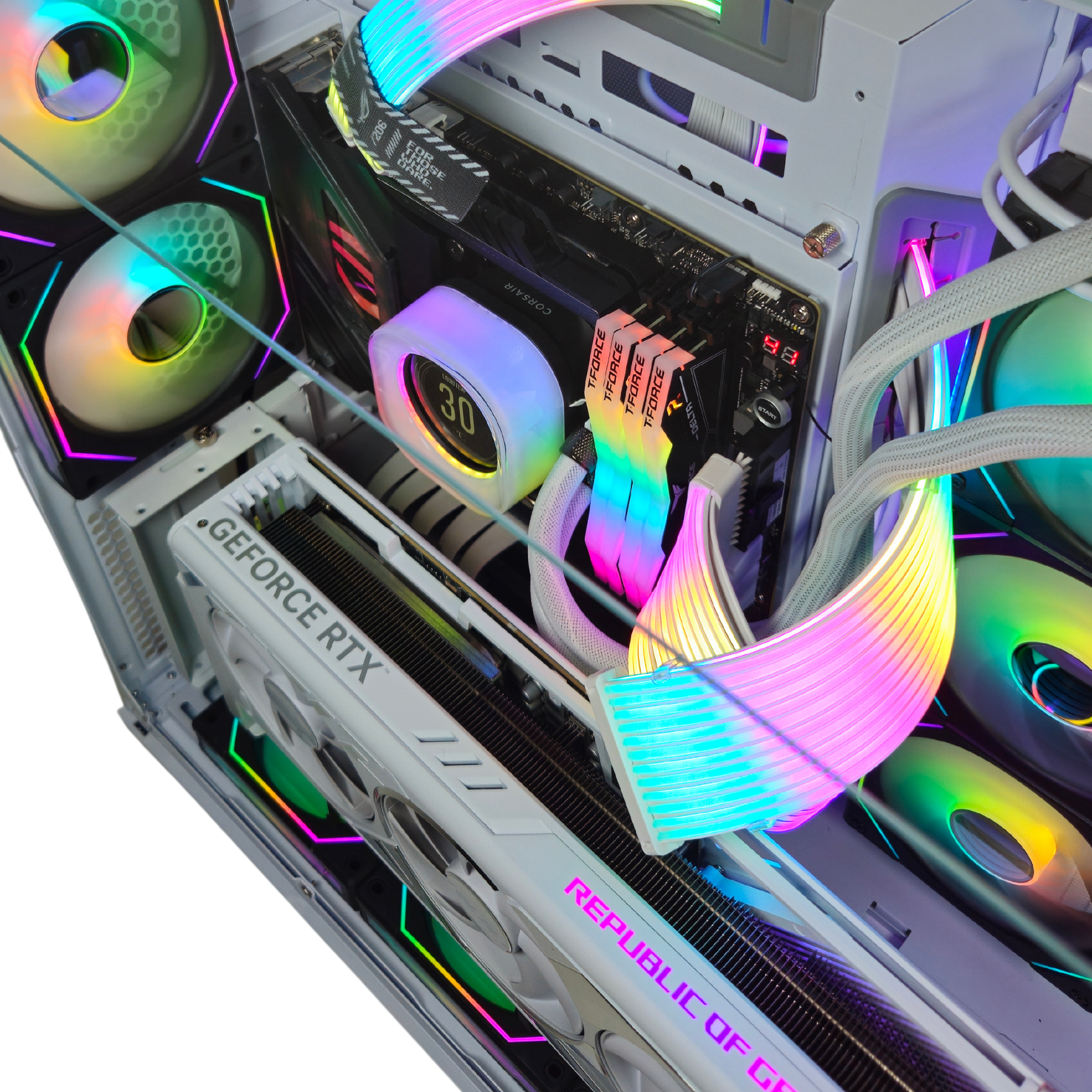 White Privilege™ V2 Gaming PC - Intel i9 14900K - RTX 4090 ASUS ROG STRIX - ASUS ROG Z790 HERO MAXIMUS - 4TB M.2 SSD