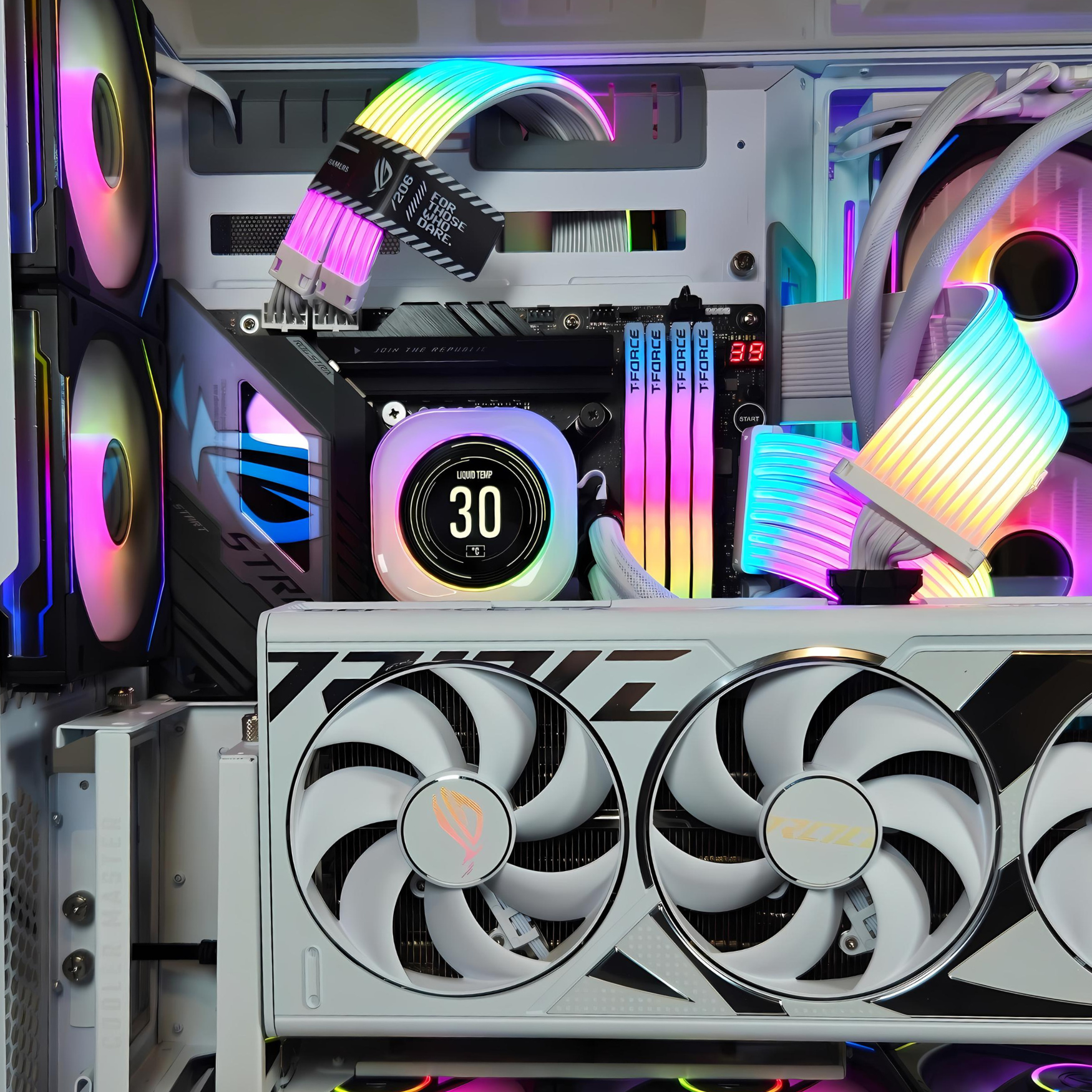 White Privilege™ V2 Gaming PC - Intel i9 14900K - RTX 4090 ASUS ROG STRIX - ASUS ROG Z790 HERO MAXIMUS - 4TB M.2 SSD