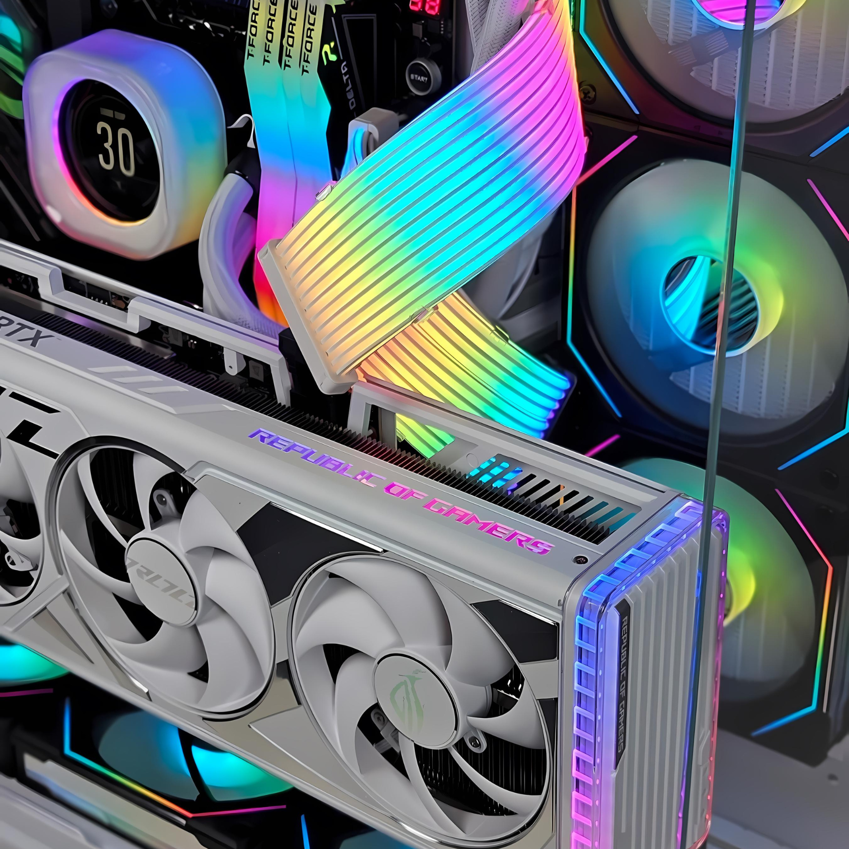 White Privilege™ V2 Gaming PC - Intel i9 14900K - RTX 4090 ASUS ROG STRIX - ASUS ROG Z790 HERO MAXIMUS - 4TB M.2 SSD