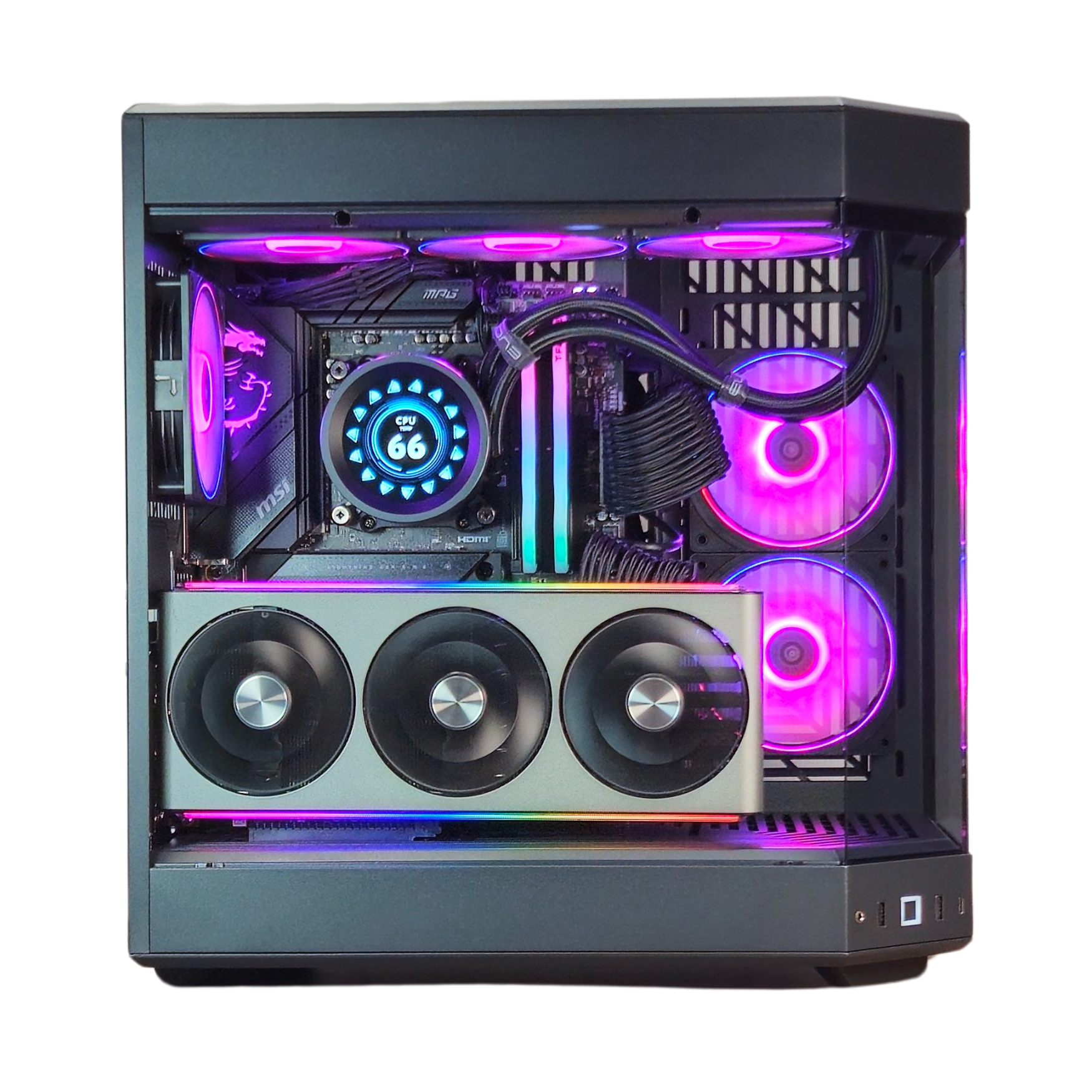 Black Mamba V2 - Custom Gaming PC - RYZEN 7 7800X3D - RX 9070XT 16GB - 32GB DDR5 - 4TB SSD - AI & VR Ready