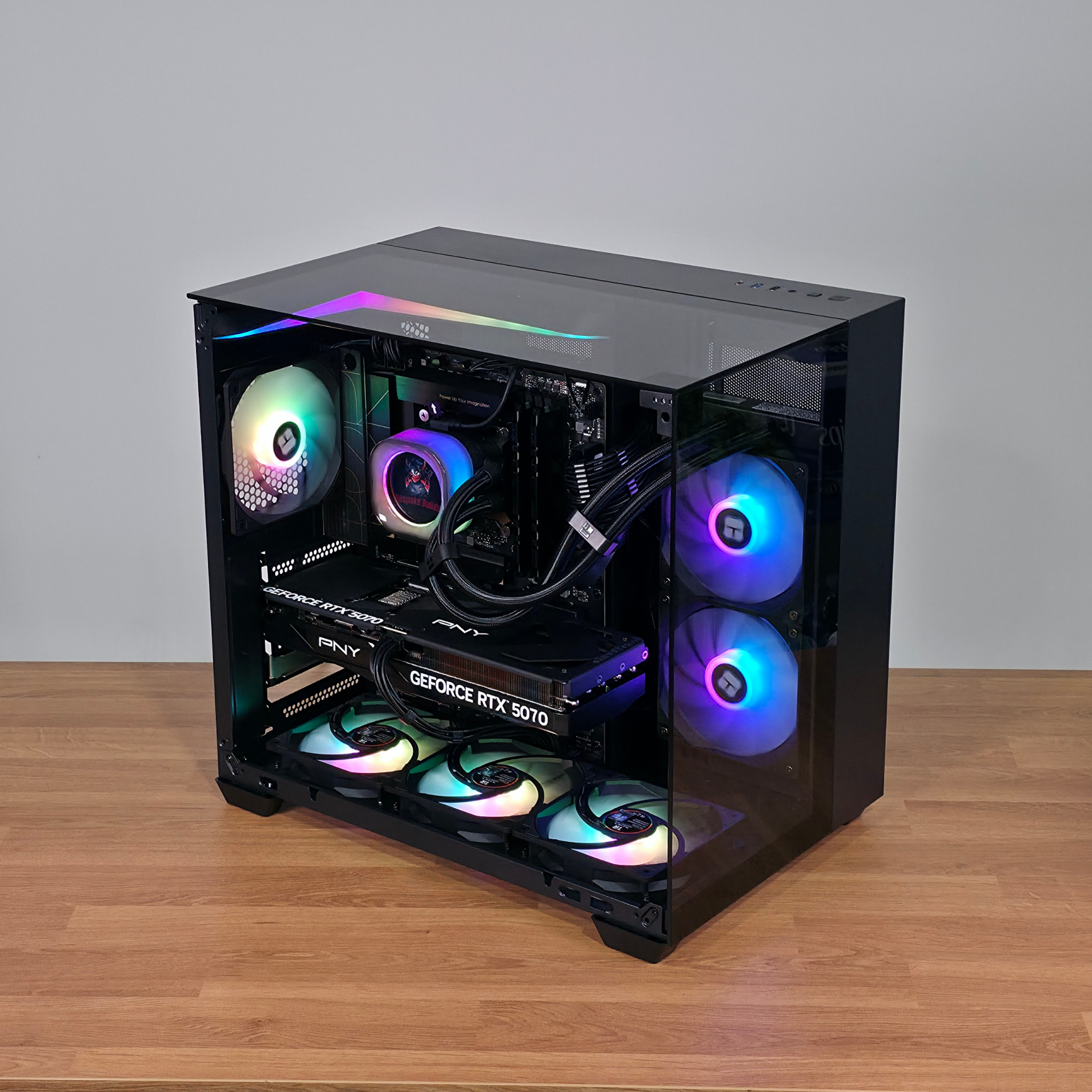 Bespoke Builds PULSE Gaming PC – Intel Core i9-14900, NVIDIA GeForce RTX 5070 12GB, 64GB DDR4 RAM, 2TB WD SN850X SSD, ASUS ProArt B760-Creator, Corsair LCD 240mm Cooler, Windows 11 Pro, RTX 5070 Ti & RTX 5080 Upgrades Available – Prebuilt Gaming Desktop