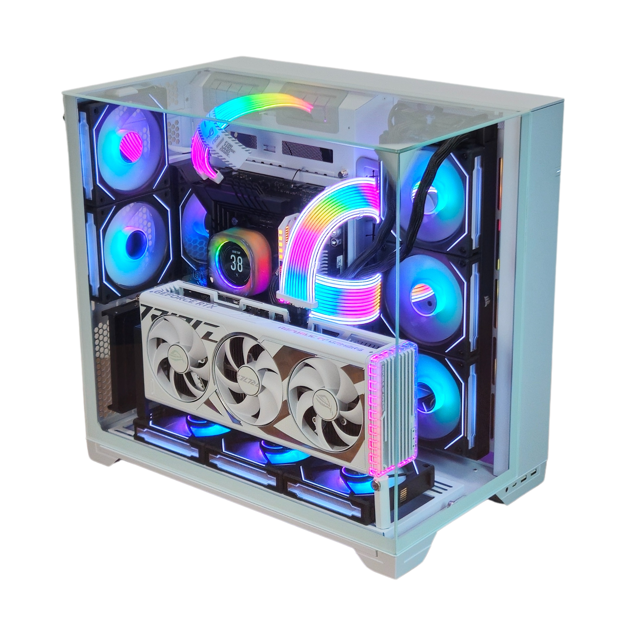 White Privilegeβ’ V3 Gaming PC - Ryzen 7 9800X3D - RTX 4090 ASUS ROG STRIX - ASUS ROG Z790 HERO MAXIMUS - 2TB M.2 SSD + 2TB M.2 SSD