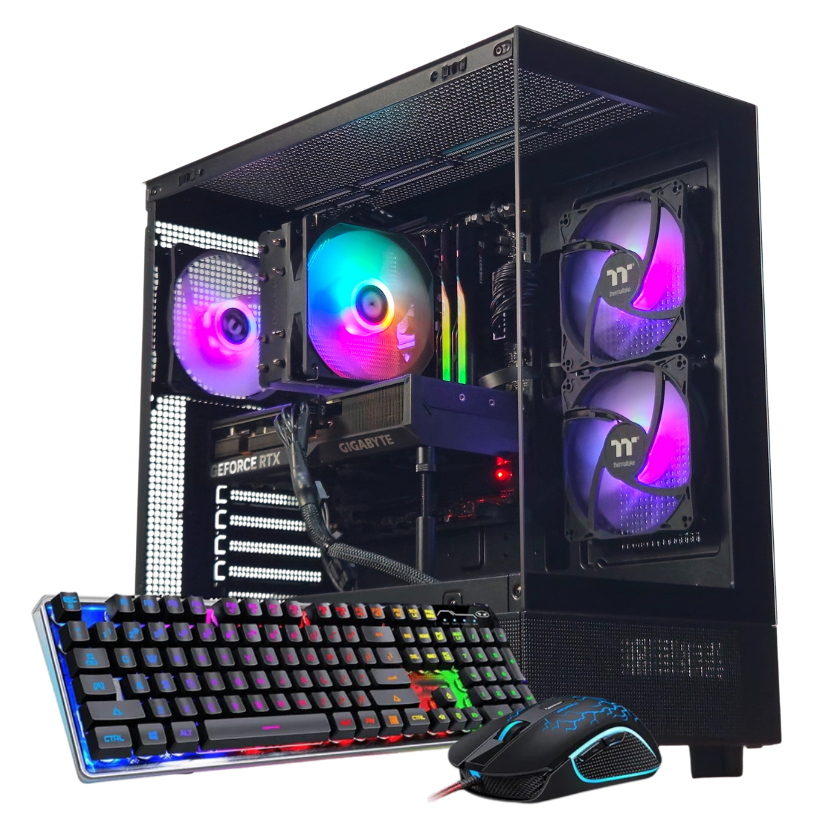 Bespoke Gaming PC - Ryzen 7 9800X3D - RTX 5070Ti - 32GB DDR5 - 2TB SSD - 850W Power Supply - Windows 11 Pro - Keyboard & Mouse - AI & VR Ready