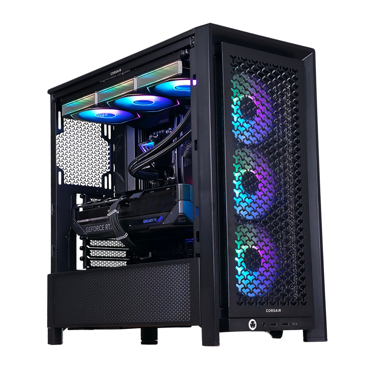 Bespoke TEMPEST Gaming PC — AMD Ryzen 7 7800X3D, NVIDIA GeForce RTX 5080 16GB, 32GB DDR5, Corsair 4000D RS High-Airflow Black Case, 1440p & 4K Ready