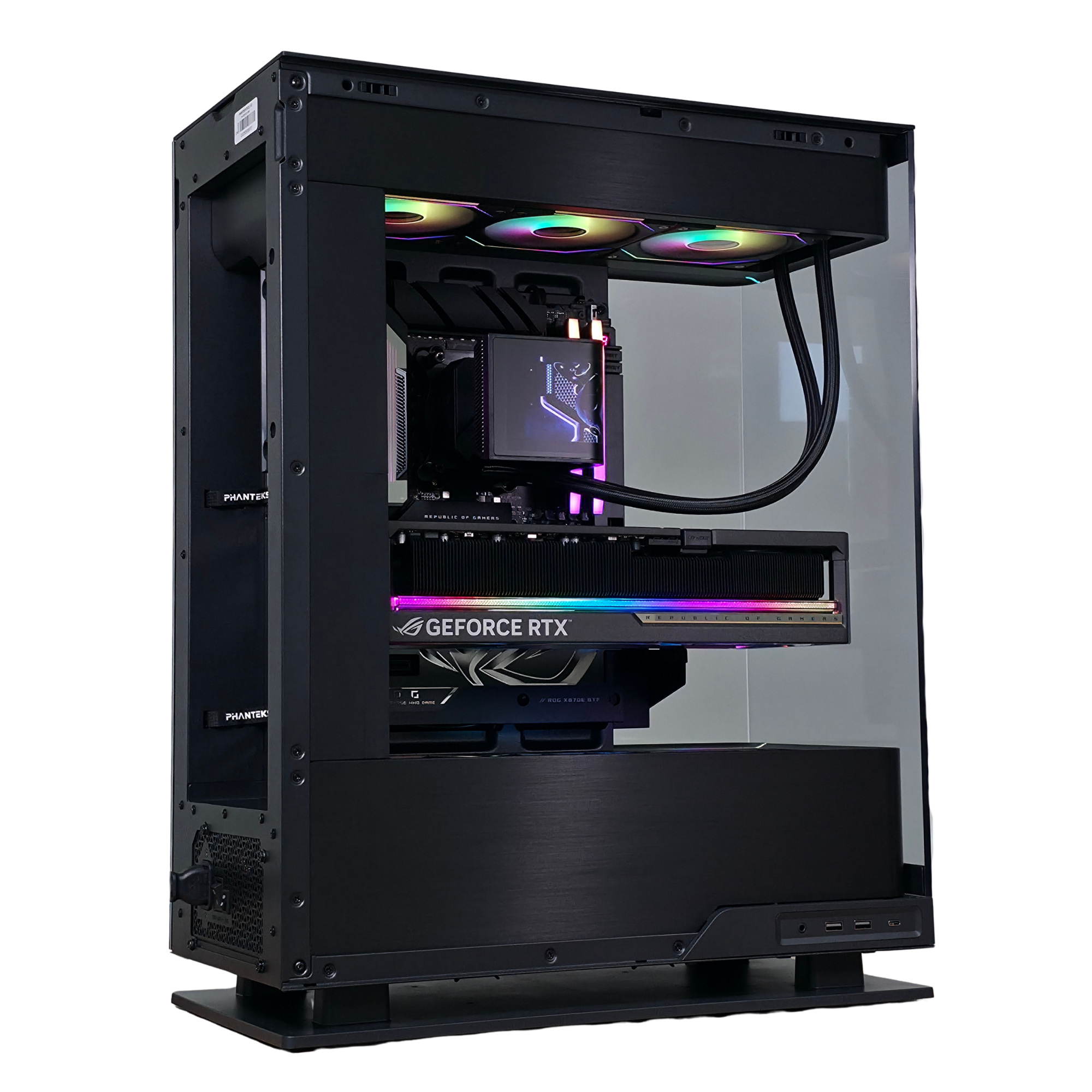 Bespoke Builds Flagship Gaming PC – AMD Ryzen 9 9950X3D 16-Core, NVIDIA GeForce RTX 5090 32GB BTF Edition OC, 96GB Corsair Vengeance DDR5, 4TB Gen5 NVMe SSD, ROG Crosshair X870E Hero – Prebuilt Gaming Desktop Computer