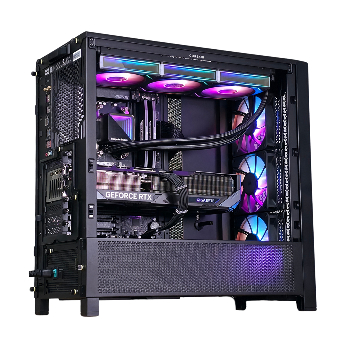 Bespoke TEMPEST Gaming PC — AMD Ryzen 7 7800X3D, NVIDIA GeForce RTX 5080 16GB, 32GB DDR5, Corsair 4000D RS High-Airflow Black Case, 1440p & 4K Ready