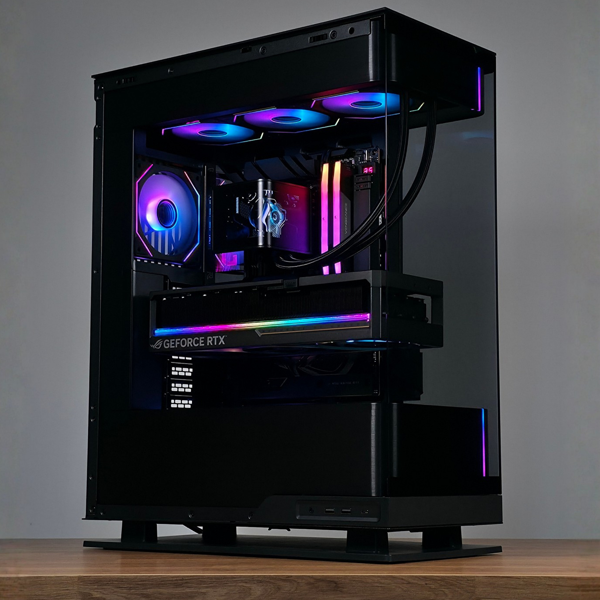 Bespoke Builds Flagship Gaming PC – AMD Ryzen 9 9950X3D 16-Core, NVIDIA GeForce RTX 5090 32GB BTF Edition OC, 96GB Corsair Vengeance DDR5, 4TB Gen5 NVMe SSD, ROG Crosshair X870E Hero – Prebuilt Gaming Desktop Computer