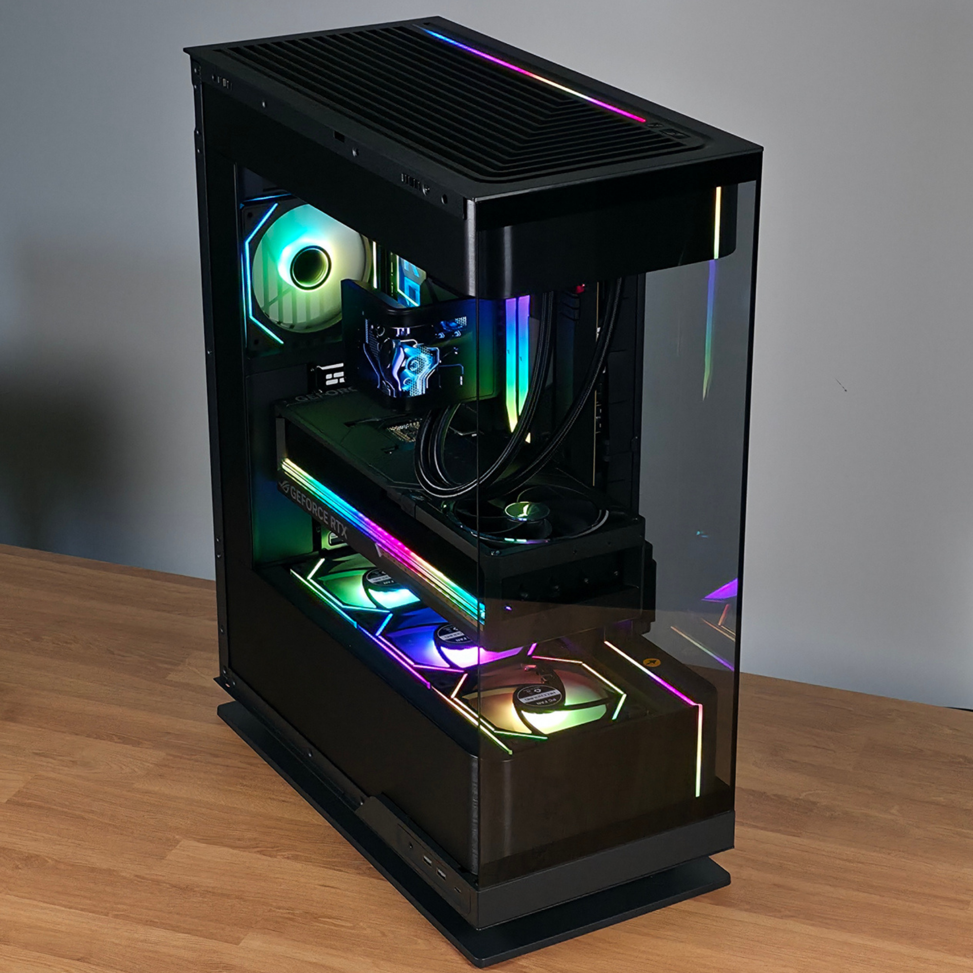 Bespoke Builds Flagship Gaming PC – AMD Ryzen 9 9950X3D 16-Core, NVIDIA GeForce RTX 5090 32GB BTF Edition OC, 96GB Corsair Vengeance DDR5, 4TB Gen5 NVMe SSD, ROG Crosshair X870E Hero – Prebuilt Gaming Desktop Computer