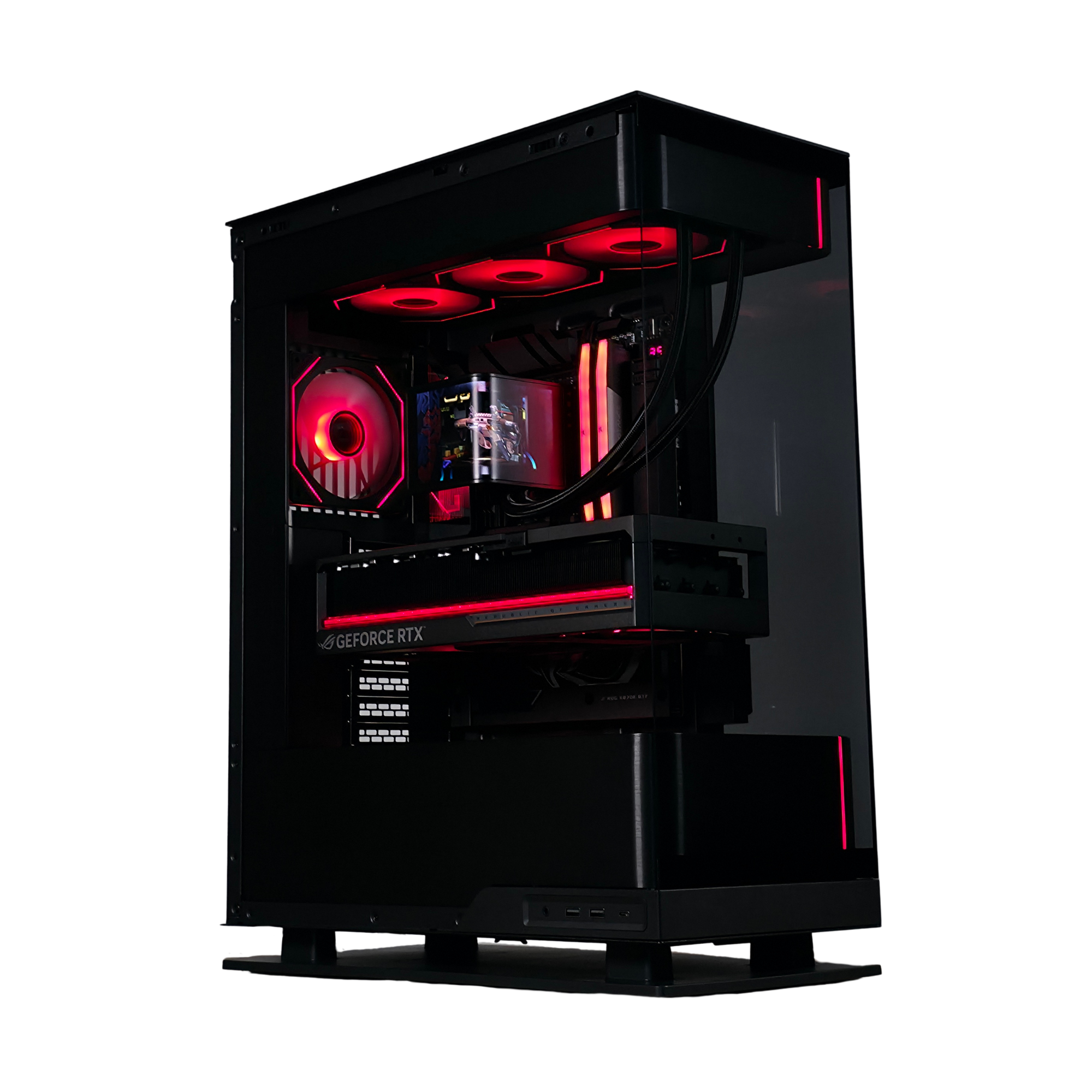 Bespoke Builds Flagship Gaming PC – AMD Ryzen 9 9950X3D 16-Core, NVIDIA GeForce RTX 5090 32GB BTF Edition OC, 96GB Corsair Vengeance DDR5, 4TB Gen5 NVMe SSD, ROG Crosshair X870E Hero – Prebuilt Gaming Desktop Computer