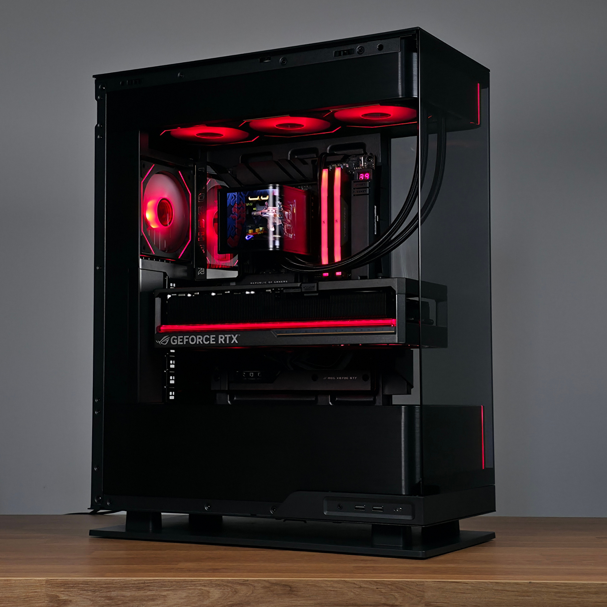 Bespoke Builds Flagship Gaming PC – AMD Ryzen 9 9950X3D 16-Core, NVIDIA GeForce RTX 5090 32GB BTF Edition OC, 96GB Corsair Vengeance DDR5, 4TB Gen5 NVMe SSD, ROG Crosshair X870E Hero – Prebuilt Gaming Desktop Computer