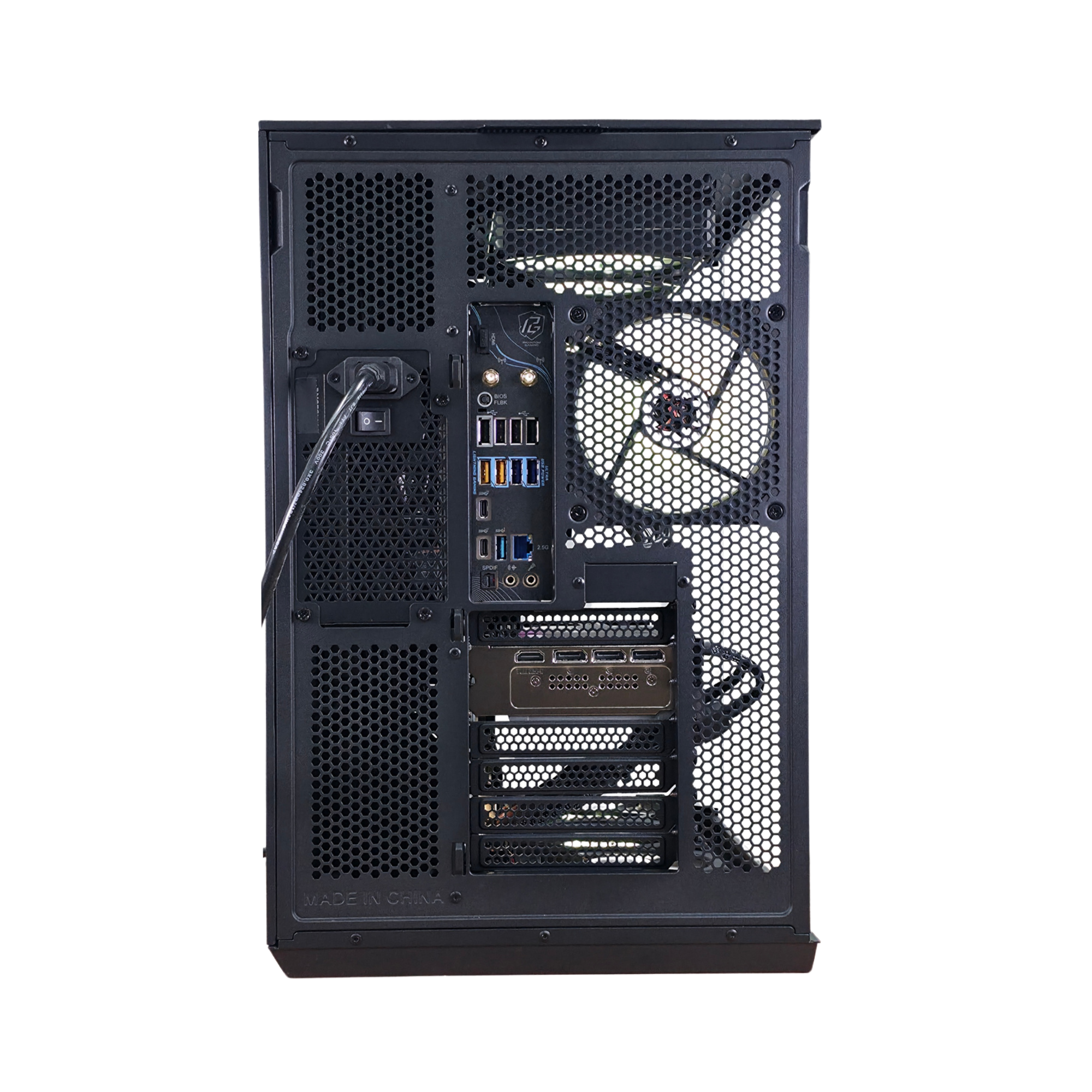 PRISM Bespoke Builds Gaming PC – AMD Ryzen 5 9600X 6-Core 5.4GHz, NVIDIA GeForce RTX 5060 Ti 16GB, 16GB DDR5 RAM, 1TB NVMe SSD, 360mm Liquid Cooler, 10x RGB Fans, WiFi & Bluetooth, Windows 11 Pro, FREE Keyboard & Mouse, Prebuilt Gaming Desktop Computer