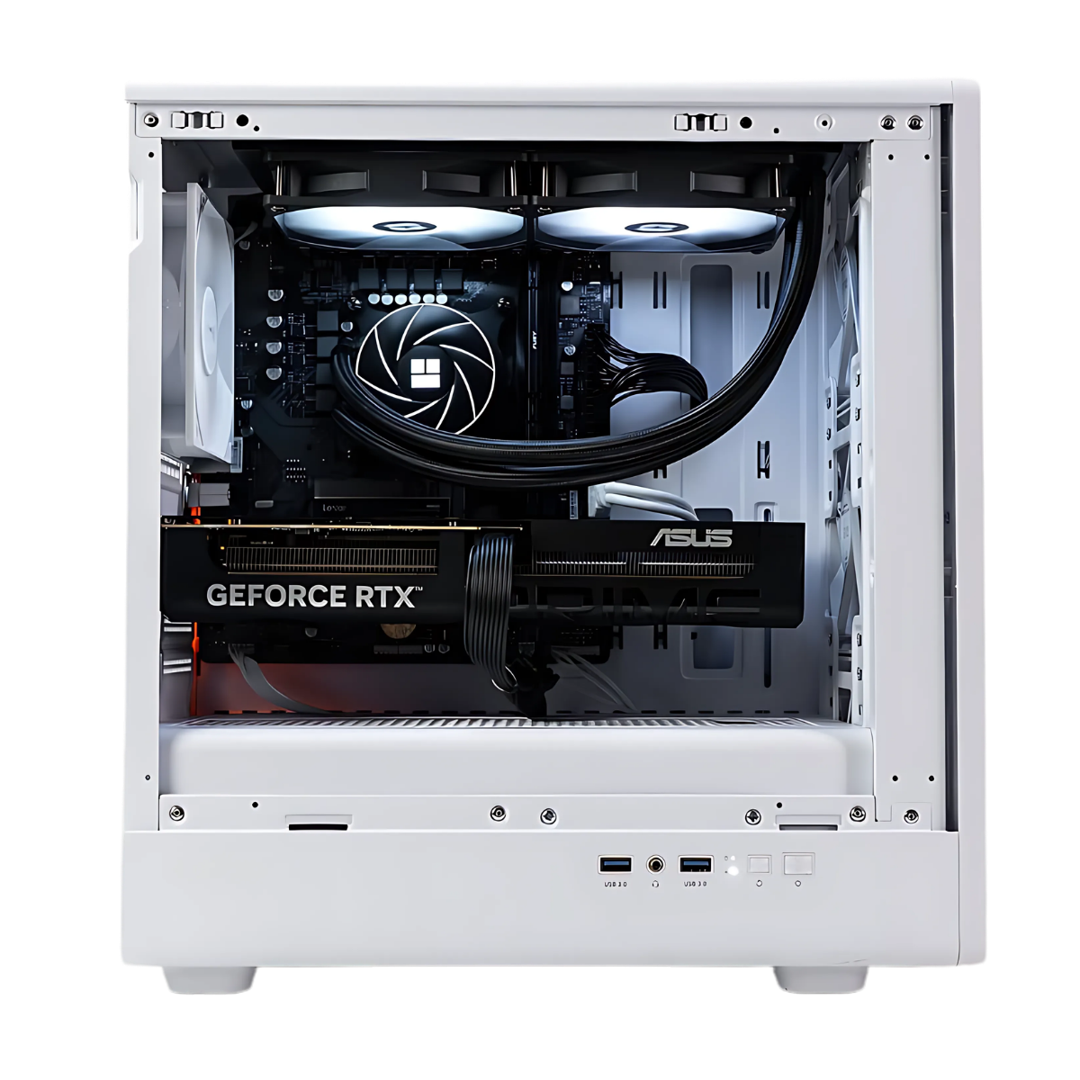 Bespoke Whitewood PC - Intel Core Ultra 7 265KF - RTX 5070Ti - 32GB DDR5 - 2TB SSD - 1250W Power Supply - VR & AI Ready