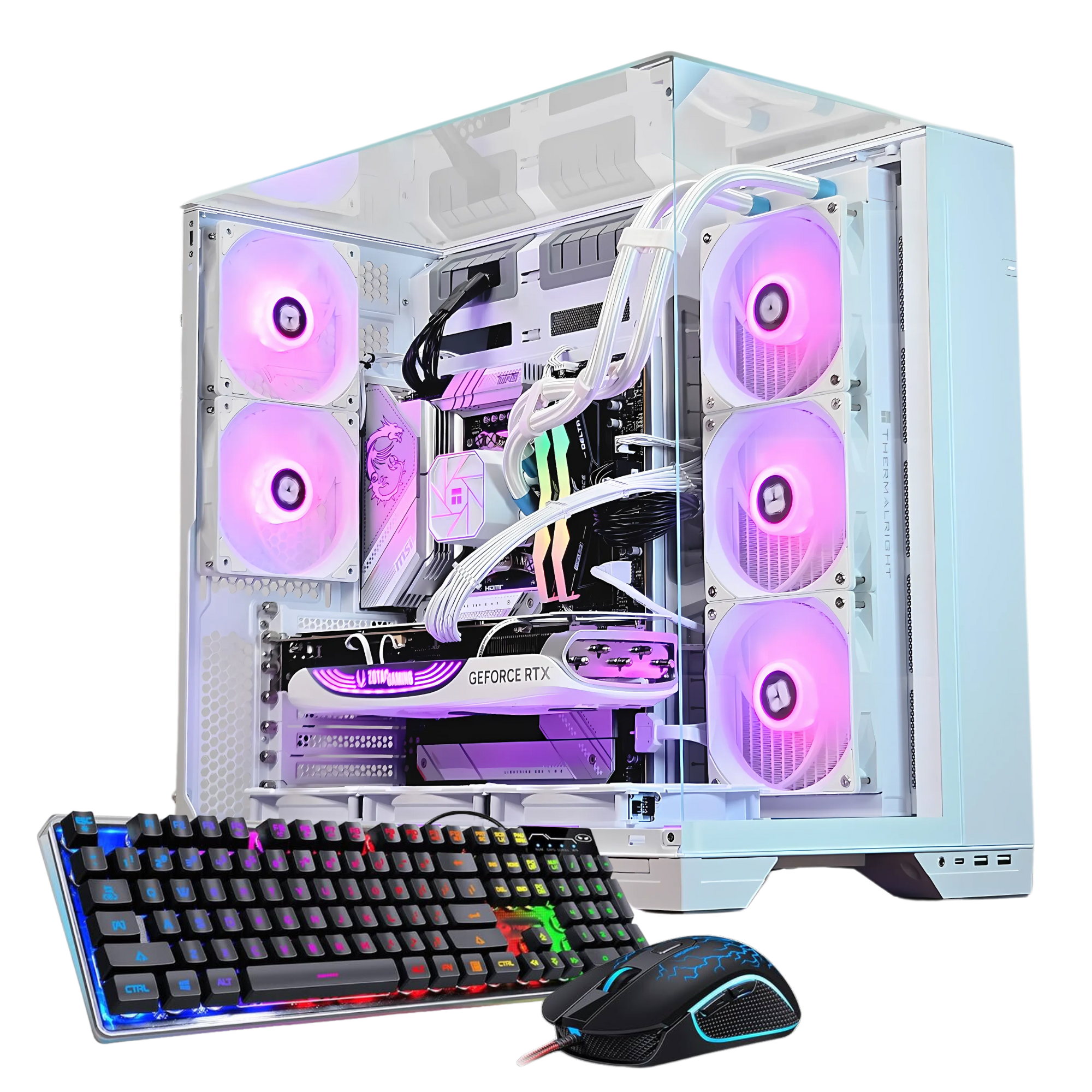 Budget SnowFall Gaming PC | RYZEN 7-7800X3D | RTX 4070Ti Super | 32GB DDR5 | 2TB M.2 + Free Mouse & Keyboard