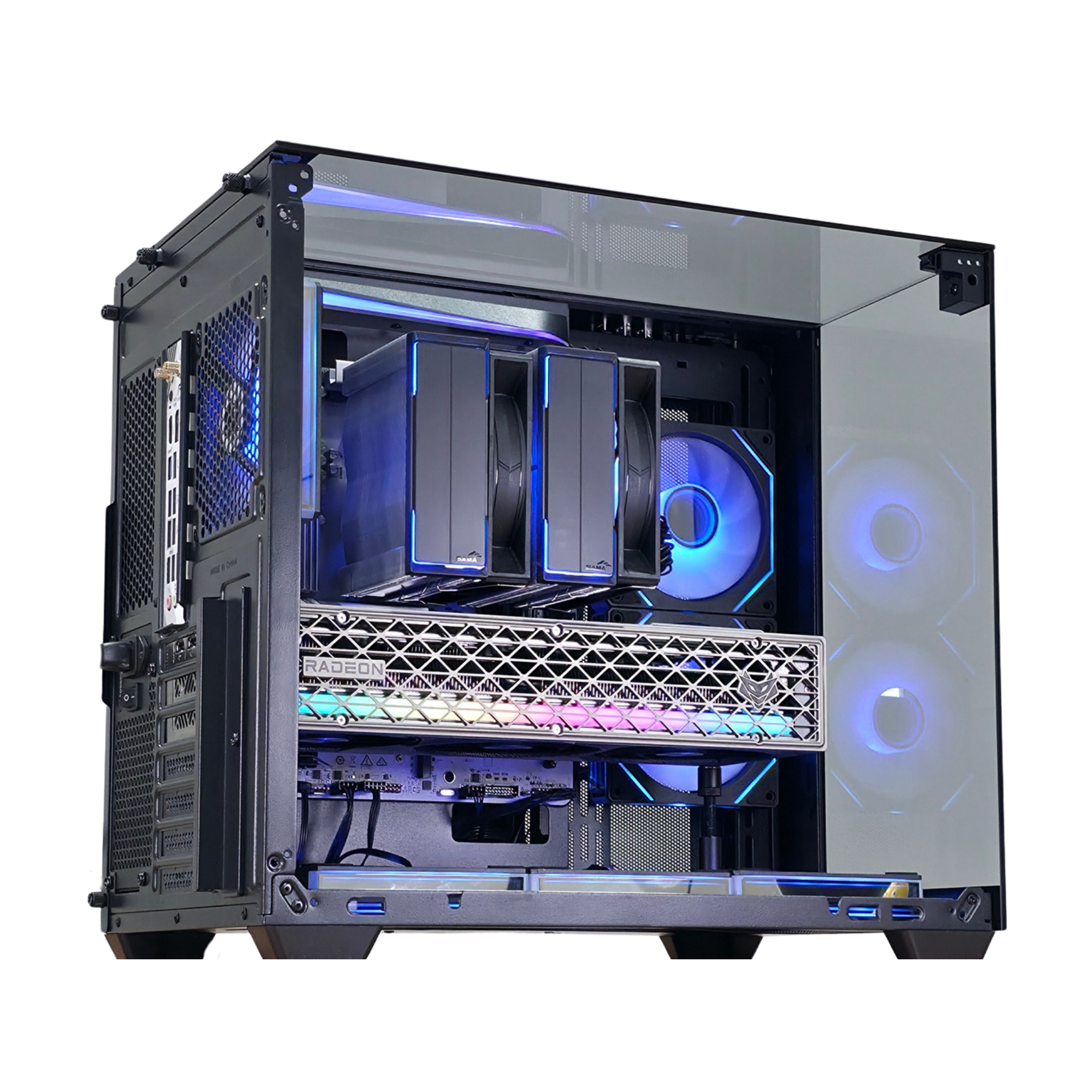 Bespoke Builds ECLIPSE Gaming PC – AMD Ryzen 7 9800X3D 8-Core 5.2GHz, AMD Radeon RX 9070 16GB, 32GB DDR5 RAM, 2TB NVMe SSD, WiFi & Bluetooth, Windows 11 Pro, RX 9070 – Prebuilt Gaming Desktop Computer