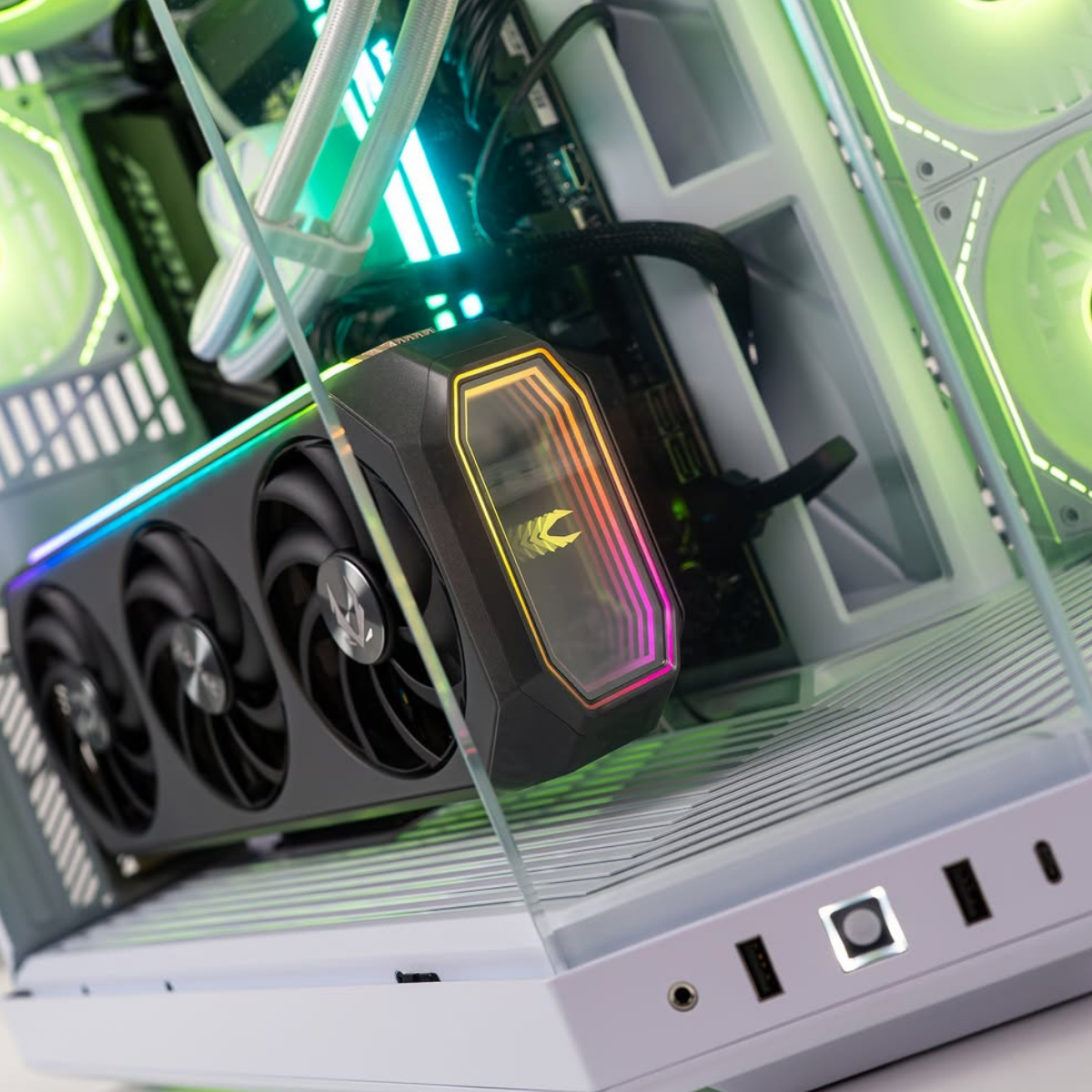 Bespoke Snow White PC - Ryzen 7 7800X3D - RTX 5070 - 32GB DDR5 - 1TB SSD - 1250W Power Supply - VR Ready