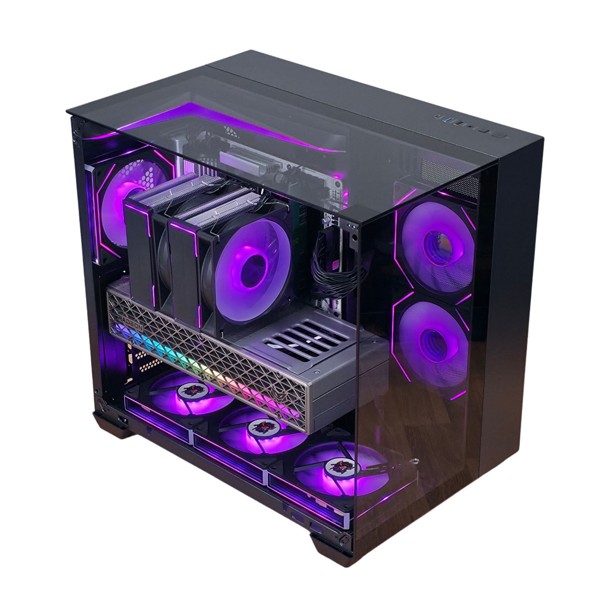 Bespoke Builds ECLIPSE Gaming PC – AMD Ryzen 7 9800X3D 8-Core 5.2GHz, AMD Radeon RX 9070 16GB, 32GB DDR5 RAM, 2TB NVMe SSD, WiFi & Bluetooth, Windows 11 Pro, RX 9070 – Prebuilt Gaming Desktop Computer