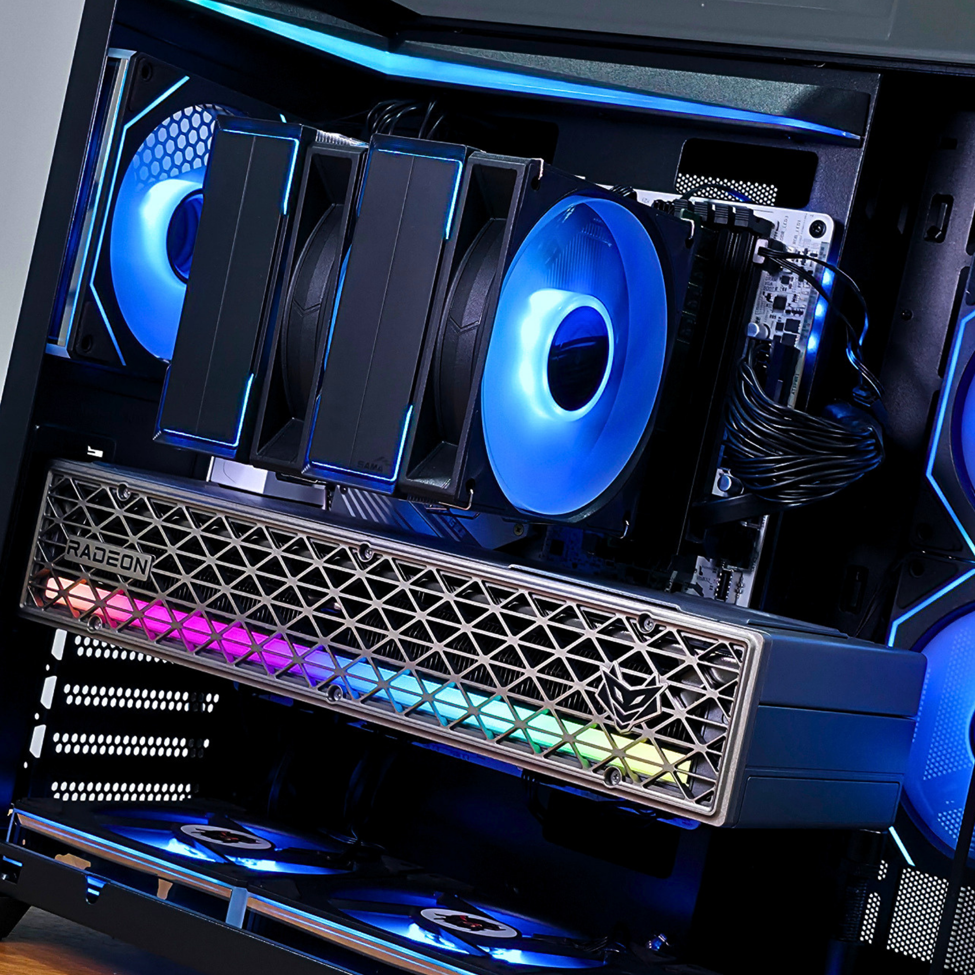Bespoke Builds ECLIPSE Gaming PC – AMD Ryzen 7 9800X3D 8-Core 5.2GHz, AMD Radeon RX 9070 16GB, 32GB DDR5 RAM, 2TB NVMe SSD, WiFi & Bluetooth, Windows 11 Pro, RX 9070 – Prebuilt Gaming Desktop Computer
