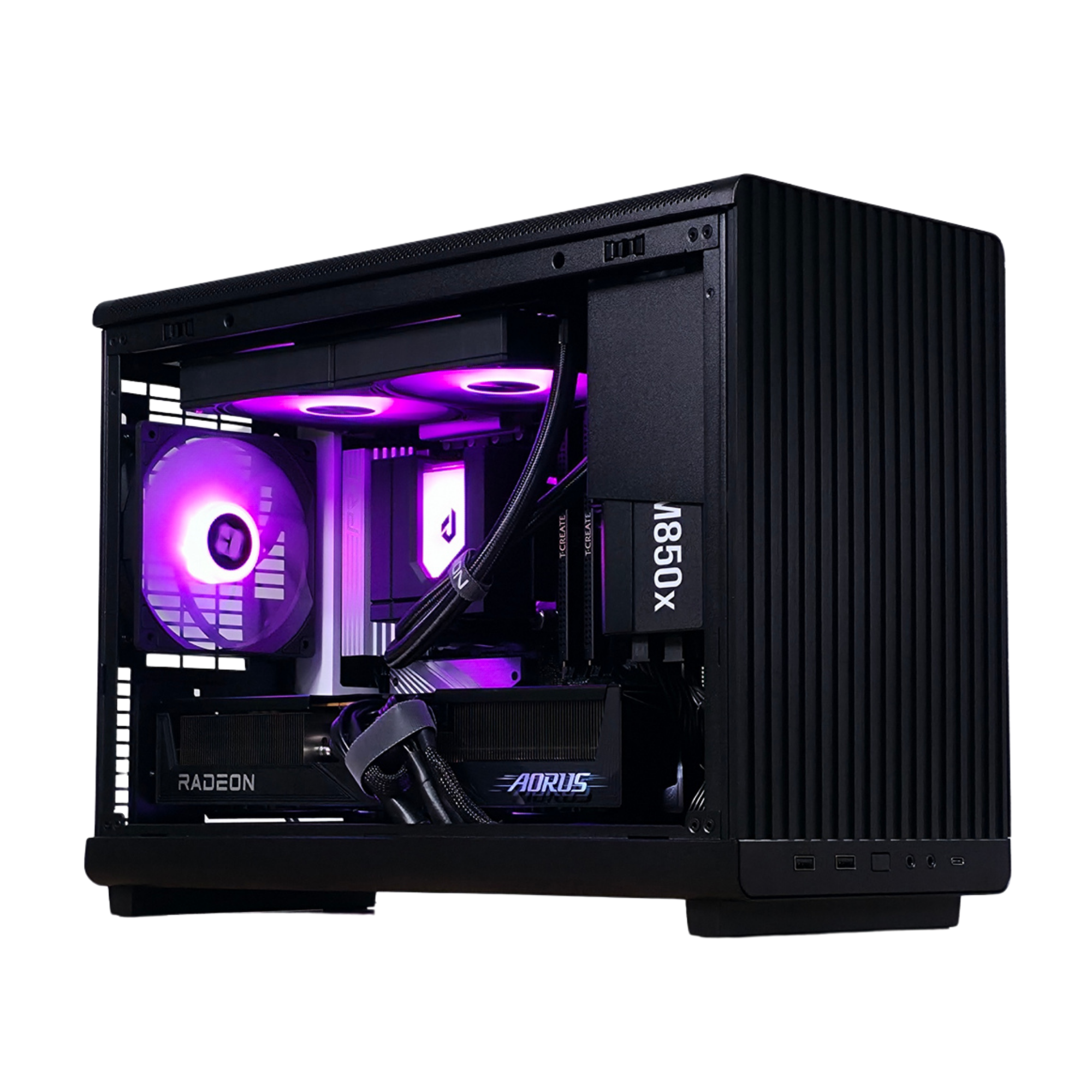 CUBE Compact Gaming PC – AMD Ryzen 7 7800X3D 8-Core, AMD Radeon RX 9070 XT 16GB, 32GB DDR5 RAM, 2TB SSD, Lian Li A3 Case, 240mm Liquid Cooler, Windows 11 Pro, SteamOS Option Available – Steam Machine Alternative Small Form Factor Desktop