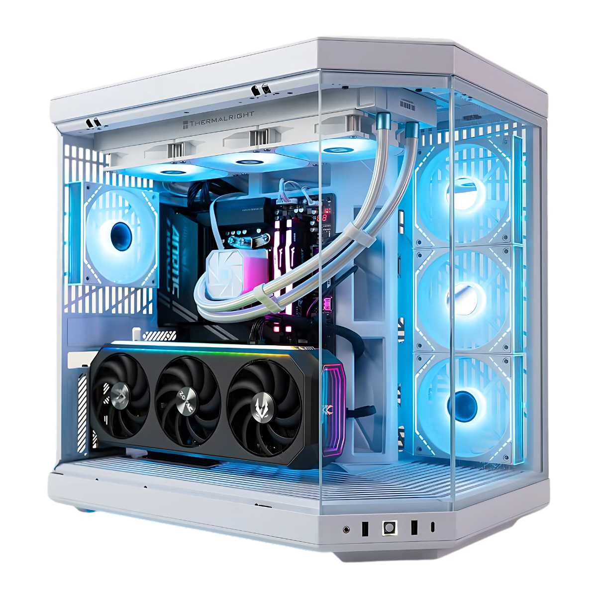 Bespoke Snow White PC - Ryzen 7 7800X3D - RTX 5070 - 32GB DDR5 - 1TB SSD - 1250W Power Supply - VR Ready