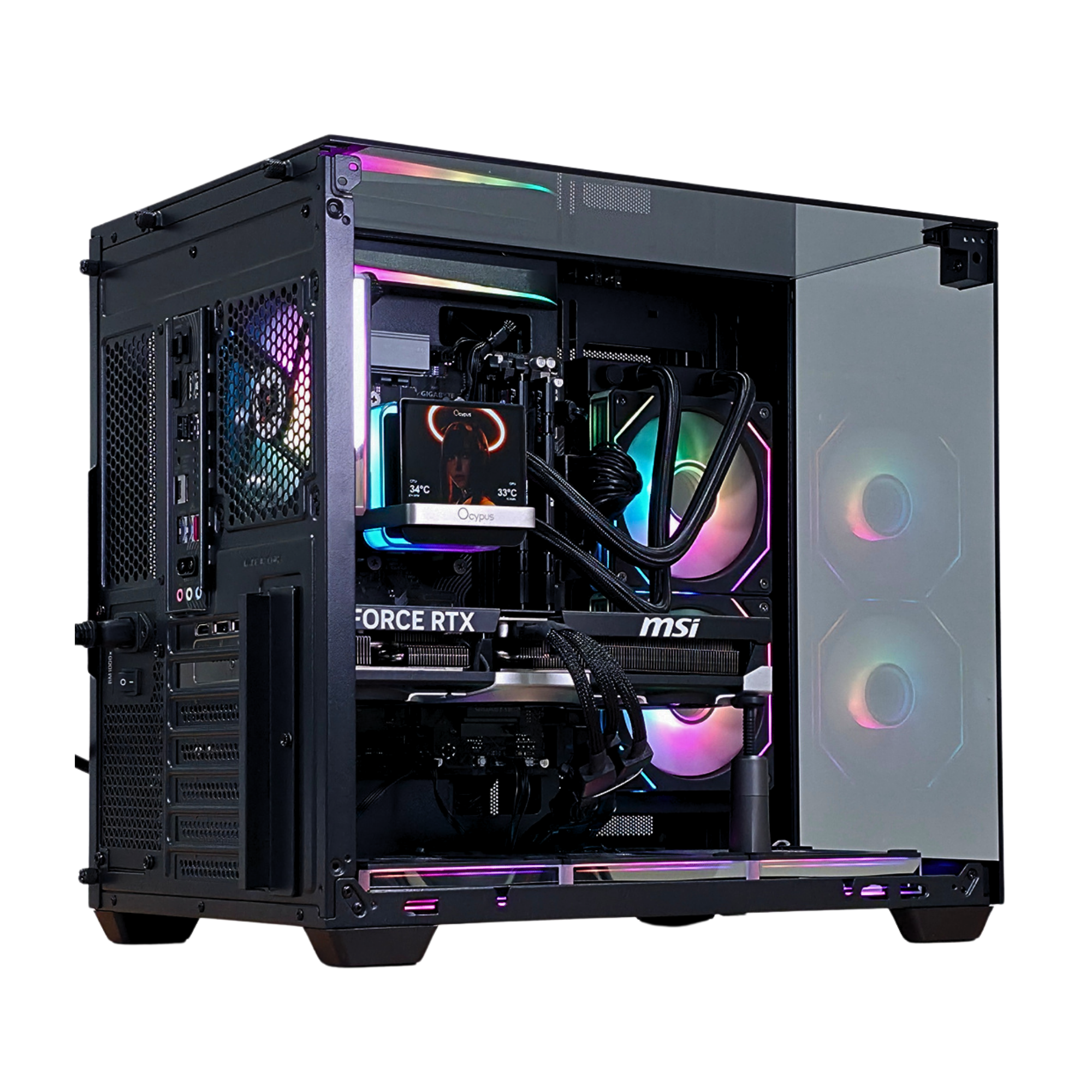 OPTIMUS Gaming PC – AMD Ryzen 7 9800X3D 8-Core 5.2GHz, NVIDIA GeForce RTX 5060 Ti 16GB GDDR7, 32GB DDR5 RAM, 1TB NVMe SSD, 240mm LCD Liquid Cooler, WiFi & Bluetooth, Windows 11 Pro, Prebuilt Gaming Desktop Computer