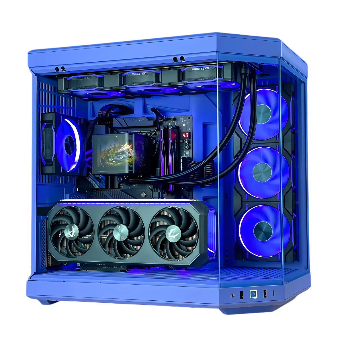 Bespoke Taro Milk Gaming PC - Ryzen 7 9700X - RTX 5070 - 32GB DDR5 - 1TB SSD - Hyte Y70 Taro Milk - Wifi & Bluetooth
