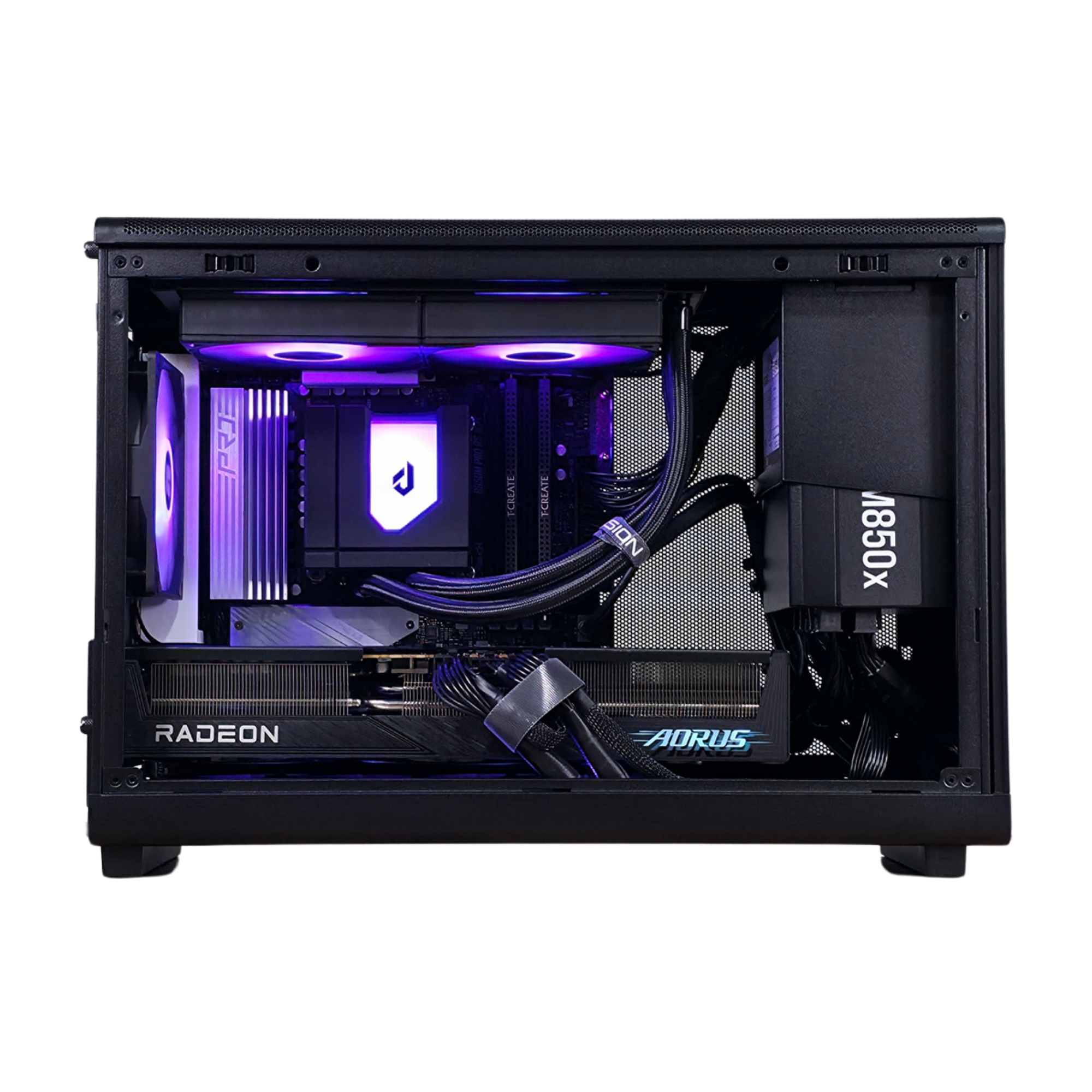 CUBE Compact Gaming PC – AMD Ryzen 7 7800X3D 8-Core, AMD Radeon RX 9070 XT 16GB, 32GB DDR5 RAM, 2TB SSD, Lian Li A3 Case, 240mm Liquid Cooler, Windows 11 Pro, SteamOS Option Available – Steam Machine Alternative Small Form Factor Desktop