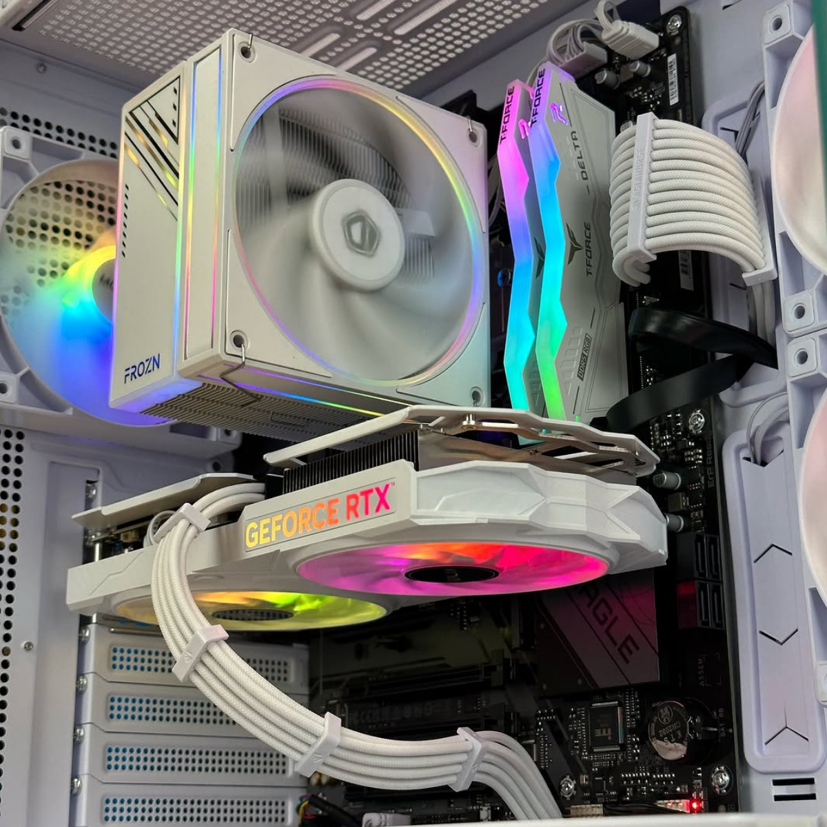Bespoke SnowFlake Gaming Desktop PC - Ryzen 5 9600X - RTX 5060Ti - 16GB DDR5 - Wifi & Bluetooth - VR Ready