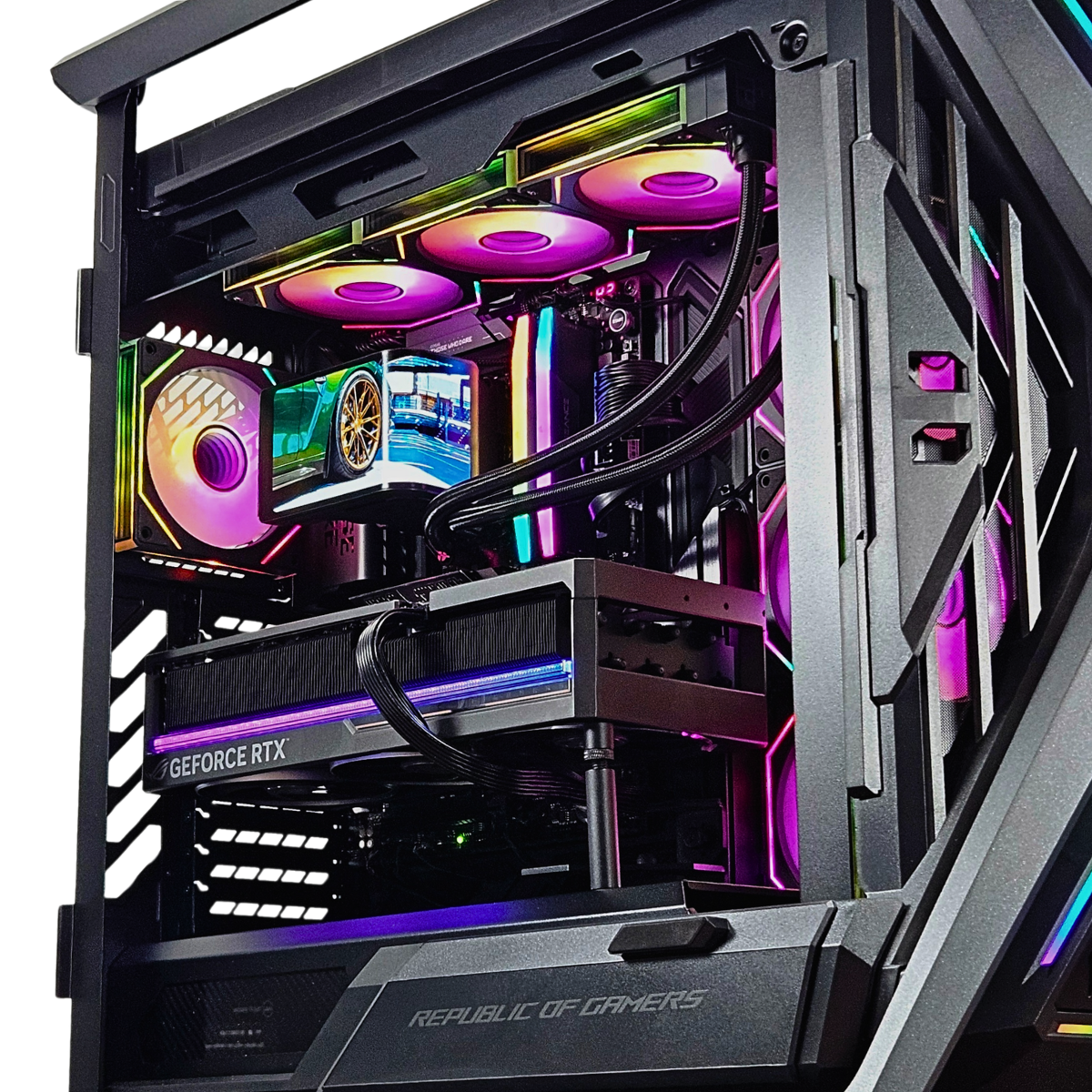 Gaming Desktop PC - RYZEN 9 9900X3D - RTX 5090 - 4TB SSD - 96GB DDR5 - 1200W  - AI & VR Compatible Gaming PC