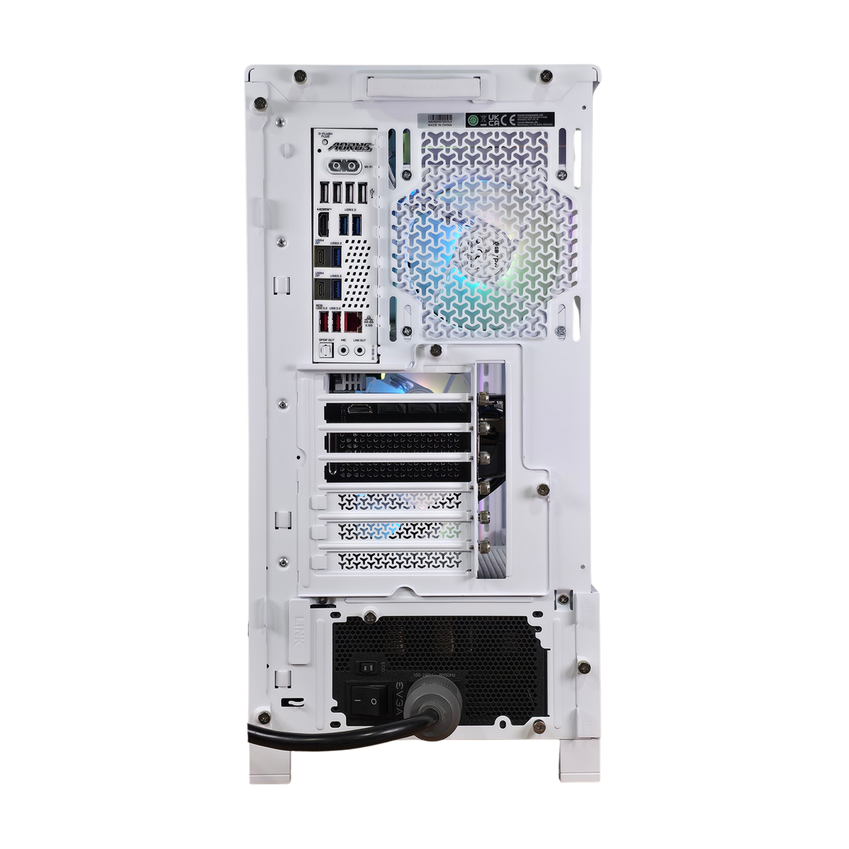 Bespoke LUMEN Bespoke Gaming PC — AMD Ryzen 7 9800X3D, NVIDIA RTX 5080, 32GB DDR5, White Build