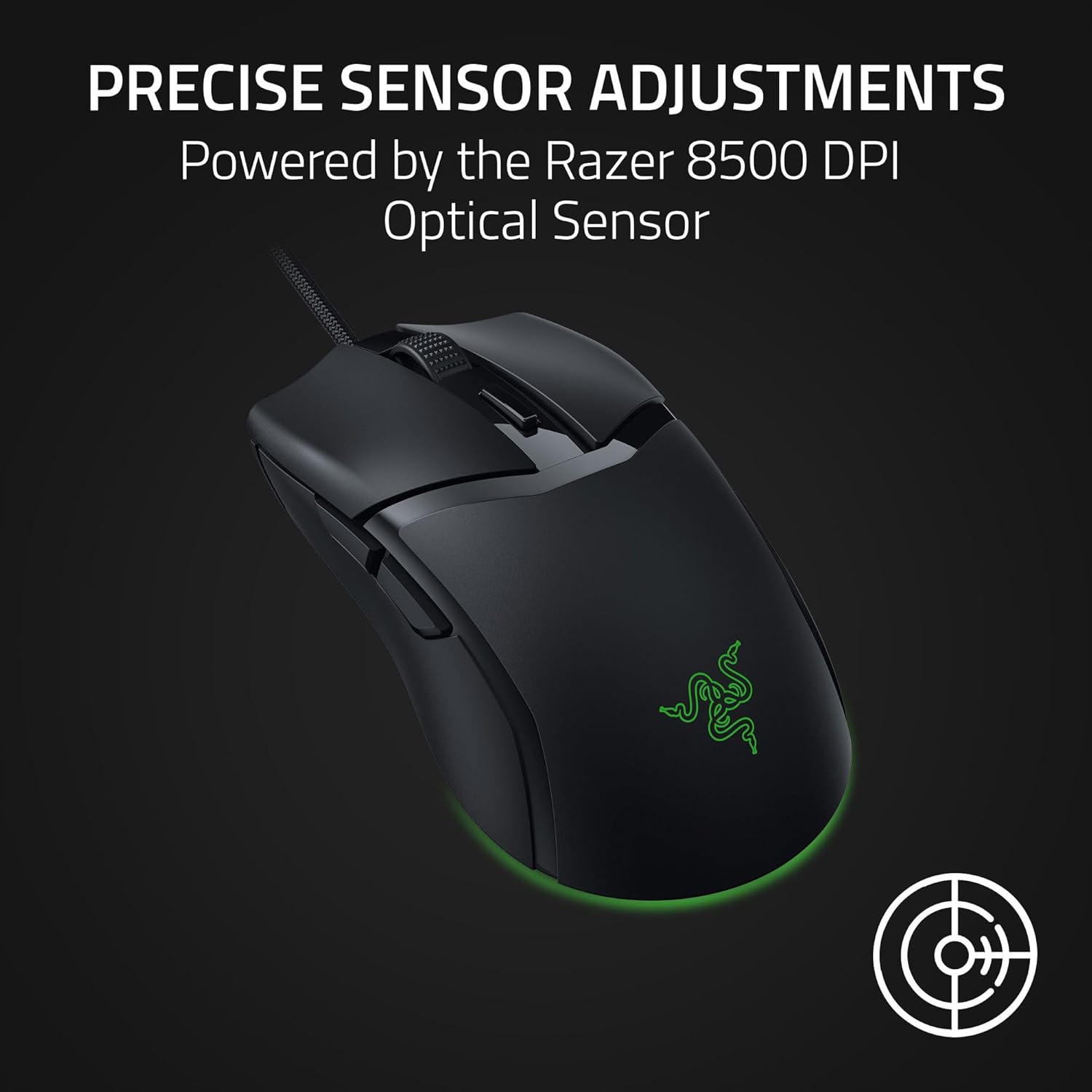 Razer Cobra Wired Gaming Mouse: 58g Lightweight Design