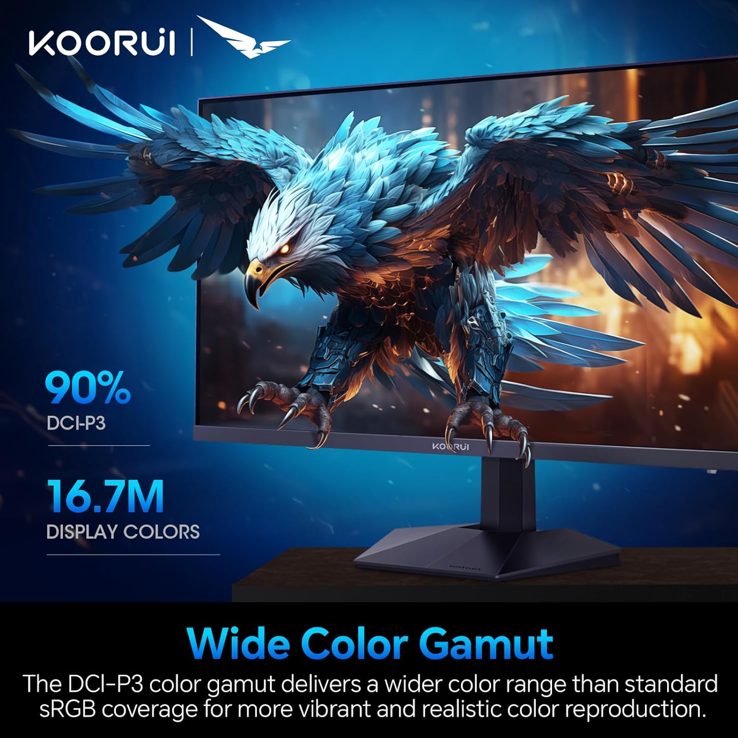 KOORUI 24.5'' 200Hz 1080p 1ms Gaming Monitor